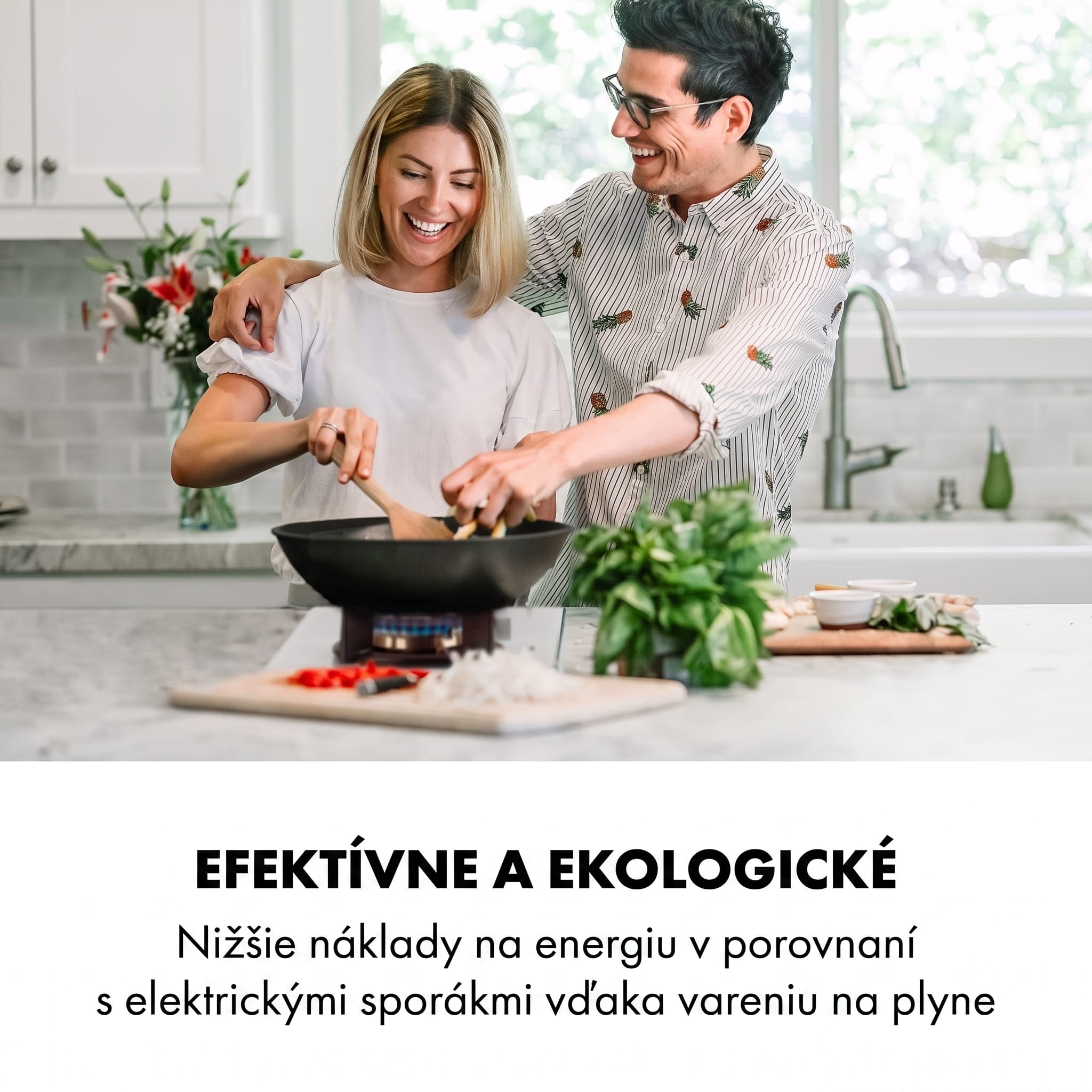 Klarstein Goldflame Domino, plynová varná doska, 2 mosadzné horáky, sklokeramika – Obrázok 2