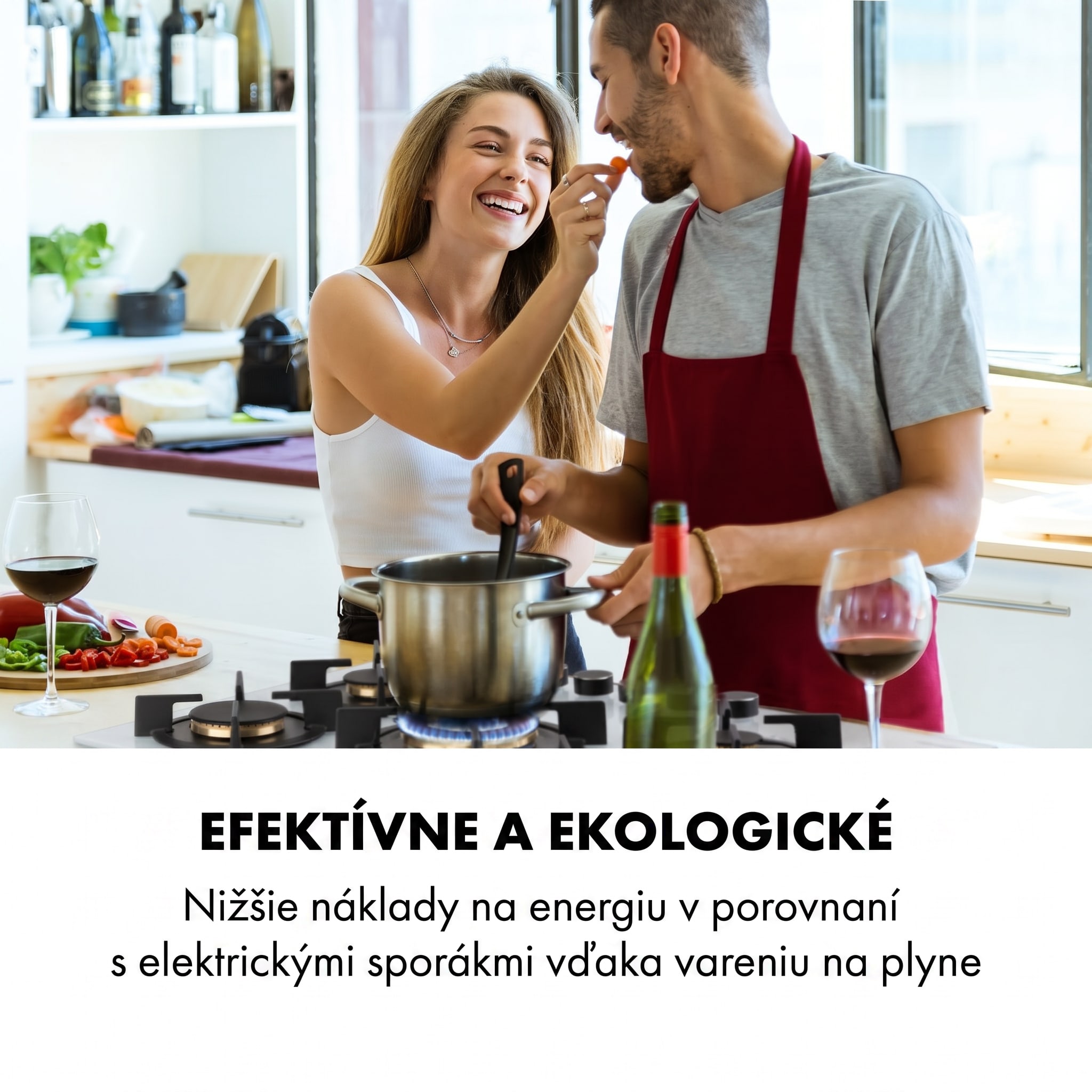 Klarstein Goldflame 5, plynová varná doska, 5 mosadzné horáky, sklokeramika – Obrázok 2