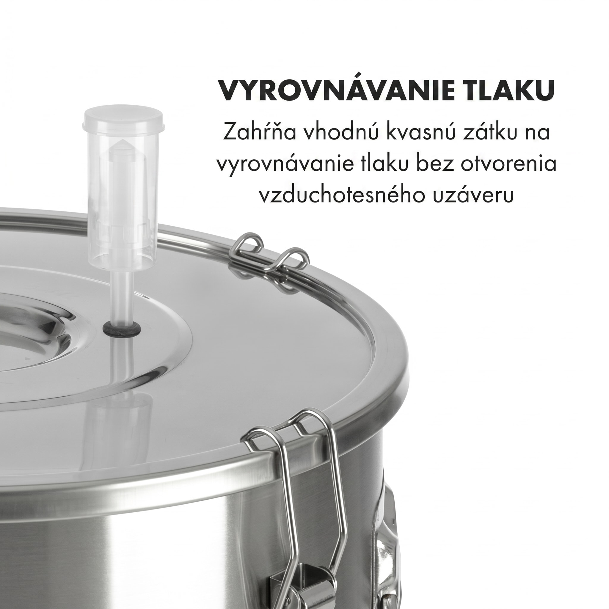 Klarstein Gärkeller Pro XL, fermentačný kotol, 60 l, výpustný ventil na kvasinky, nehrdzavejúca oceľ – Obrázok 4