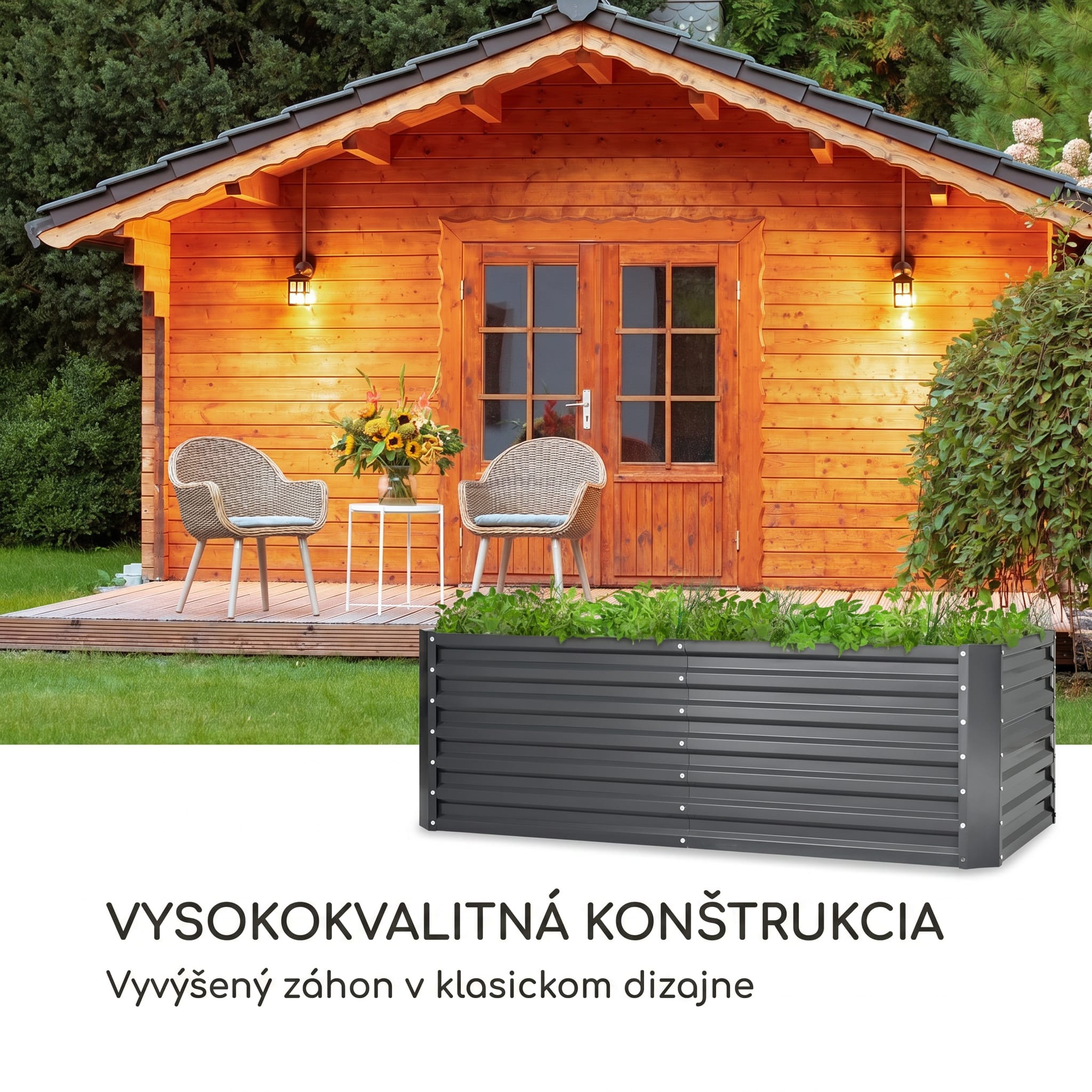 Blumfeldt High Grow Straight vyvýšený záhon 180 x 60 x 90 cm 970 l pozinkovaná oceľ – Obrázok 2