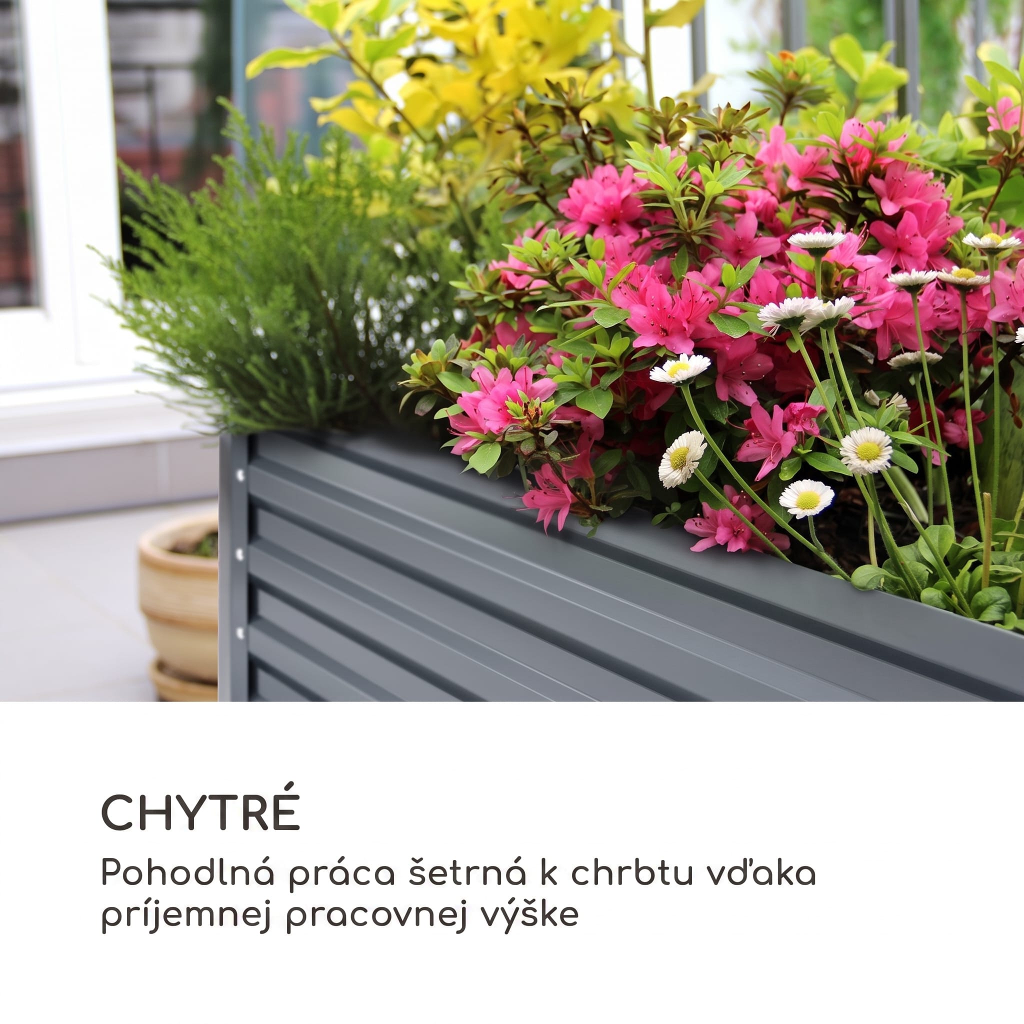 Blumfeldt High Grow Straight vyvýšený záhon 180 x 60 x 90 cm 970 l pozinkovaná oceľ – Obrázok 3