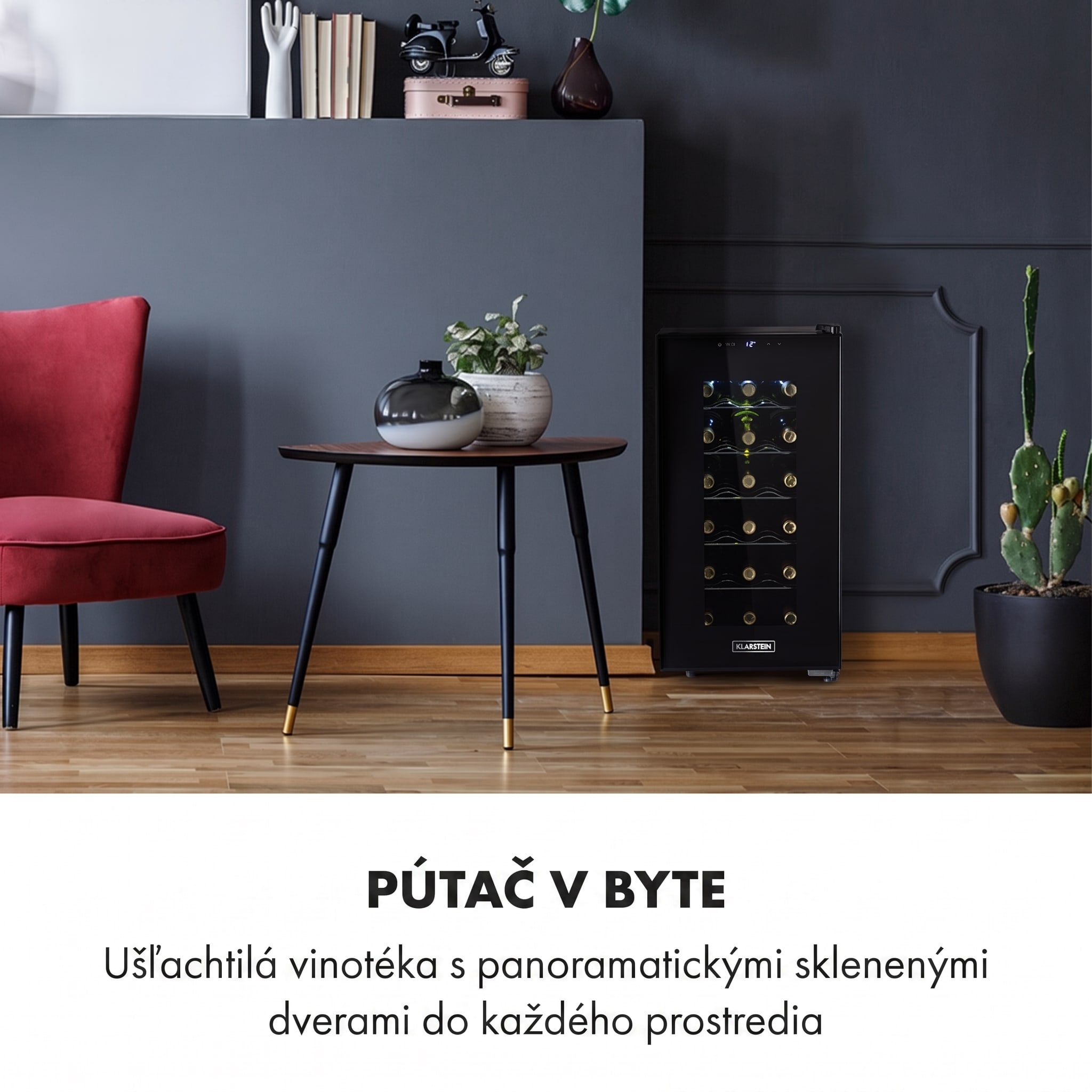Klarstein Bellevin 18 Uno, vinotéka, 50 l, 11–18°C, 1 zóna – Obrázok 2