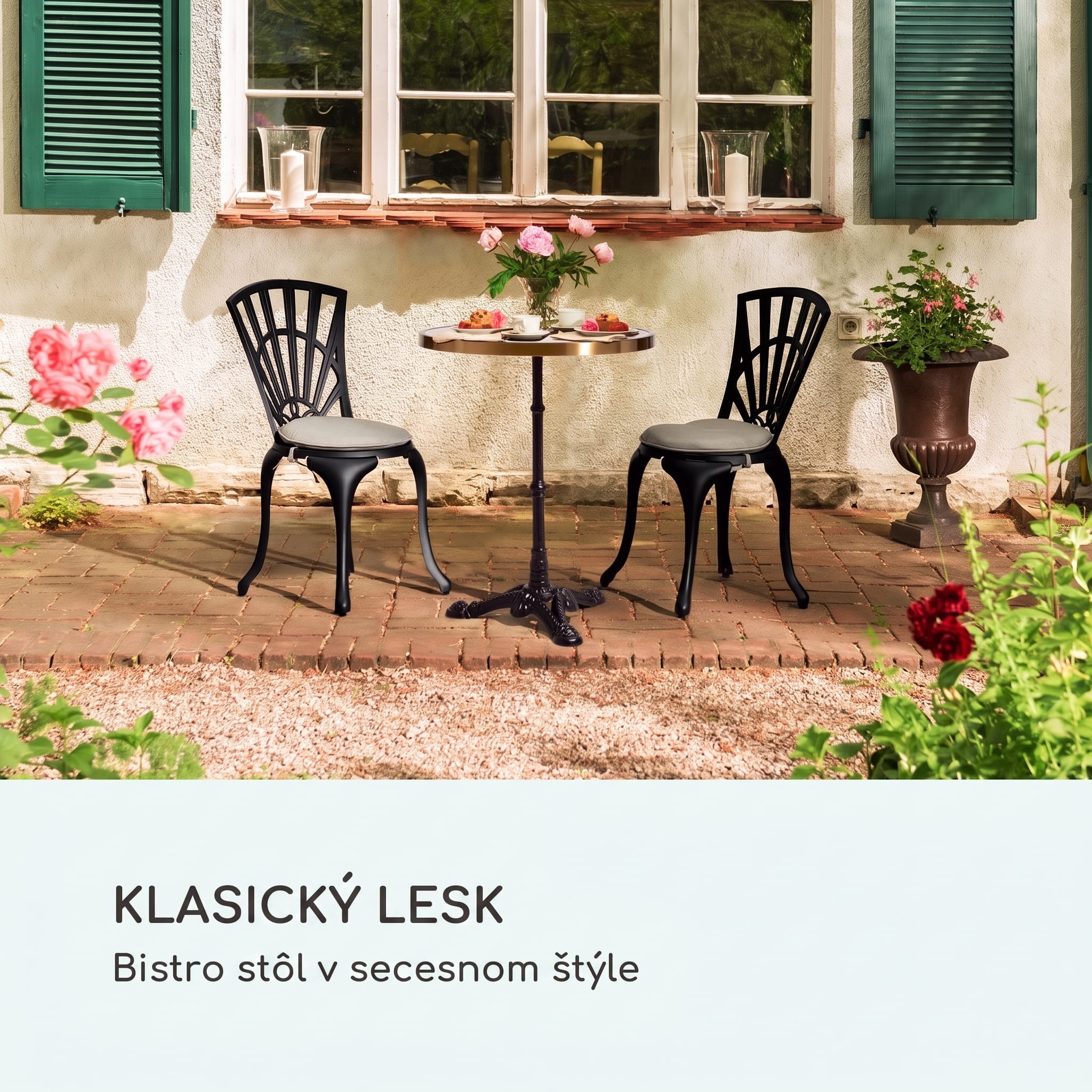 Blumfeldt Patras Lux, bistro stôl s trojnohým podstavcom, mramorový stôl, Ø: 57,5 cm, výška: 72 cm – Obrázok 2