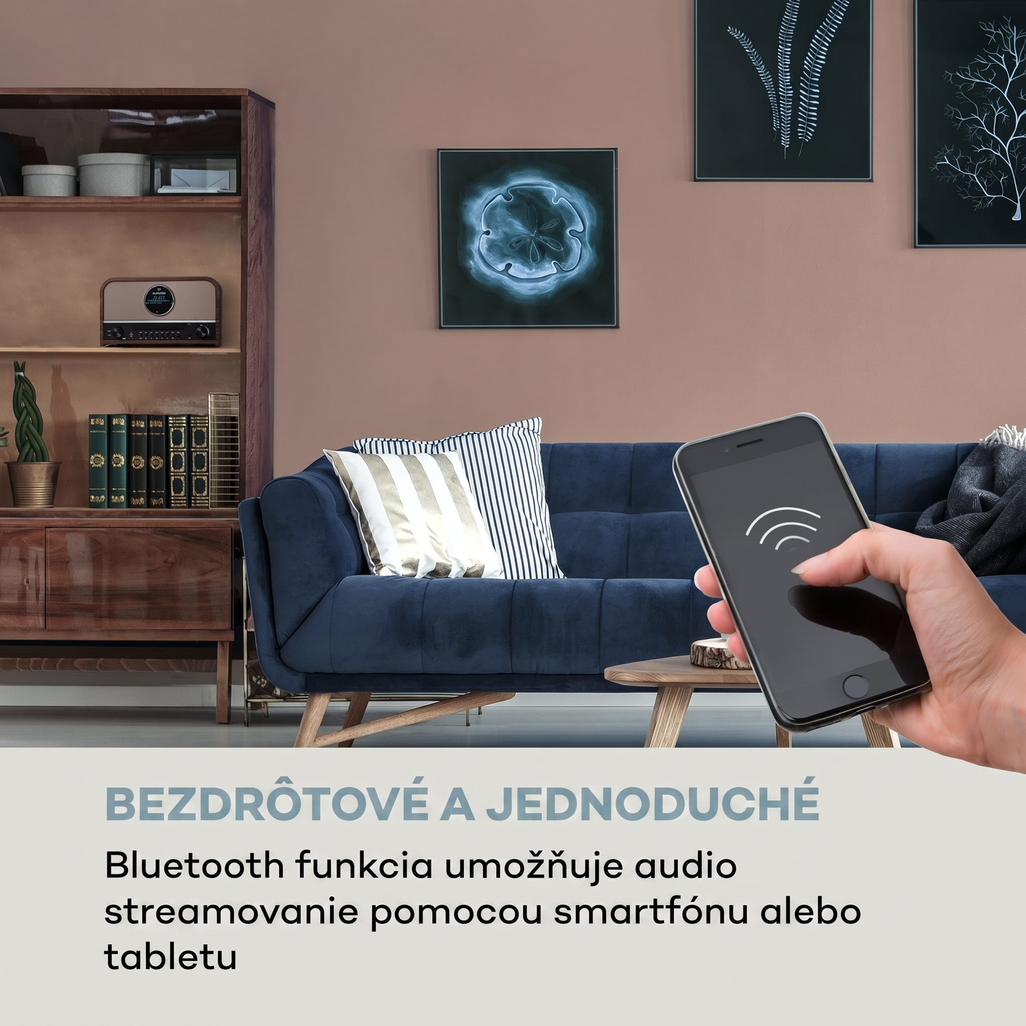 auna Columbia DAB rádio 60 W CD prehrávač DAB+/FM tuner USB nahrávanie Bluetooth – Obrázok 5