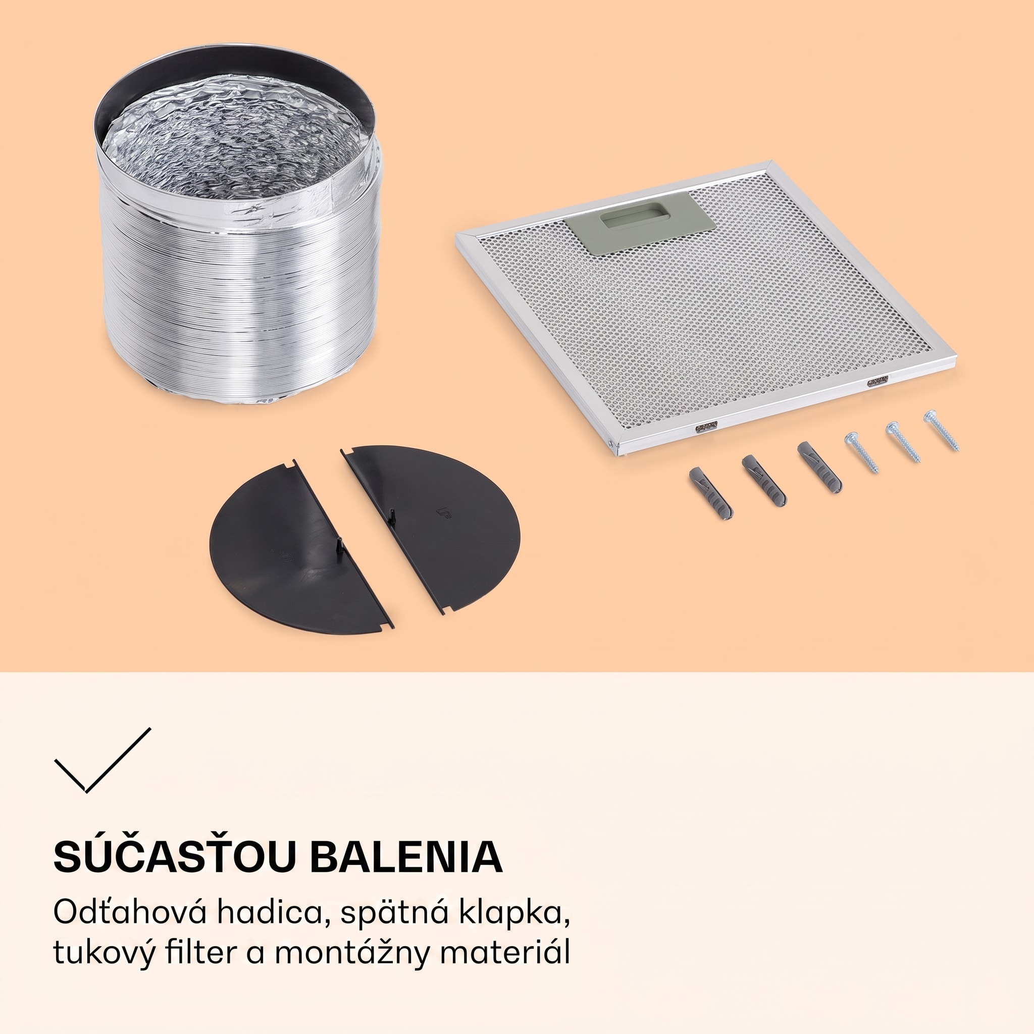 Klarstein Barella, digestor, 38 cm, 518 m³/h, LED, biely – Obrázok 5