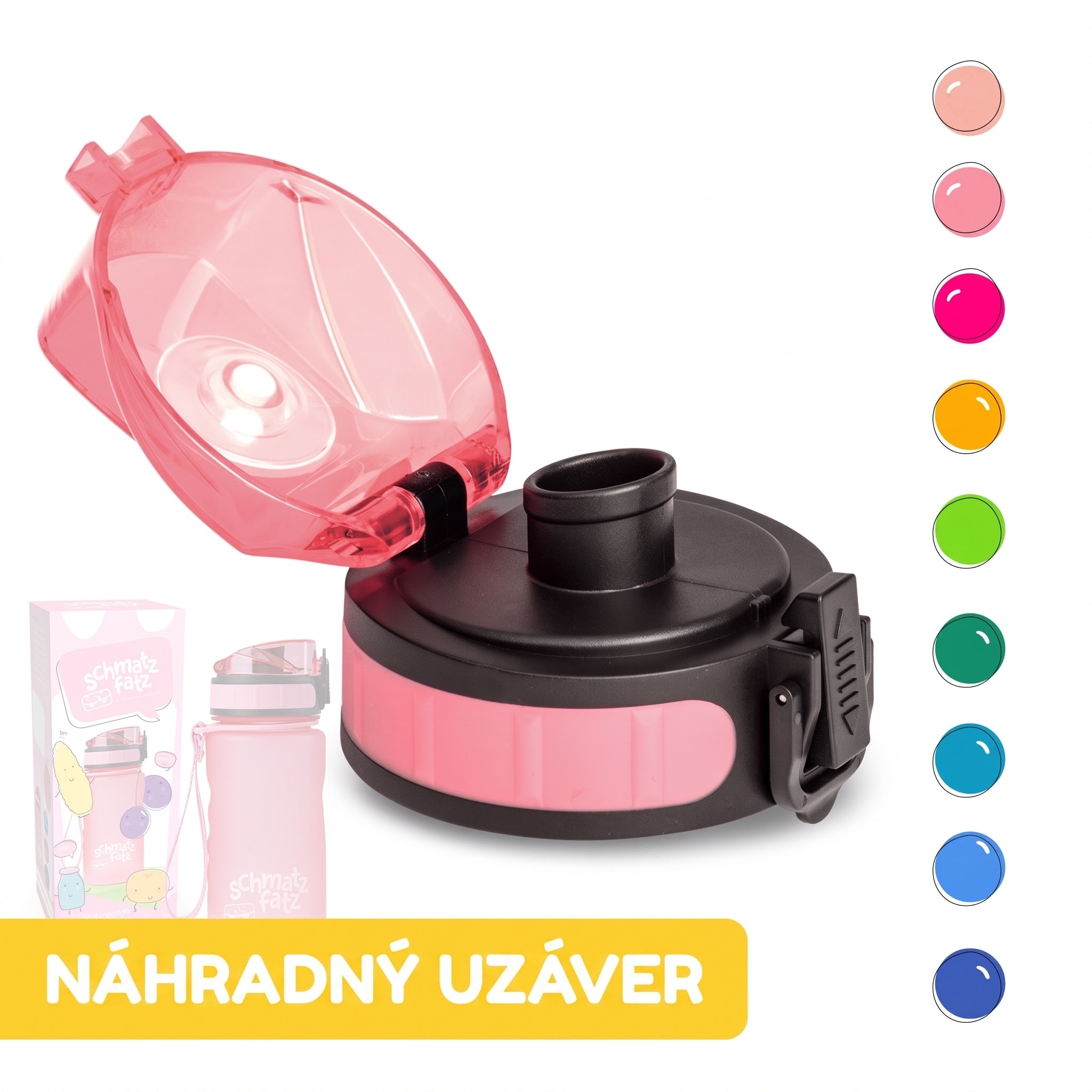Klarstein Náhradné viečko Wakaba pre fľaše na vodu s objemom 350/400/500 ml | Plastové hrdlo | Bez BPA