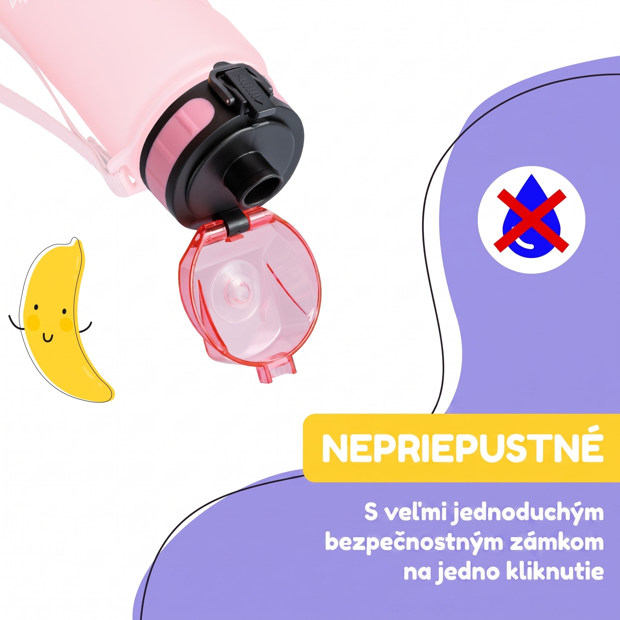 Klarstein Náhradné viečko Wakaba pre fľaše na vodu s objemom 350/400/500 ml | Plastové hrdlo | Bez BPA – Obrázok 4