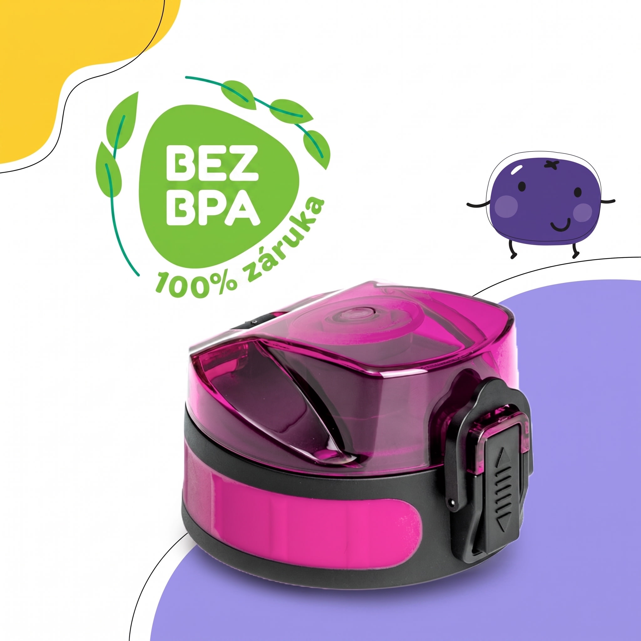 Klarstein Náhradné viečko Wakaba pre fľaše na vodu s objemom 350/400/500 ml | Plastové hrdlo | Bez BPA – Obrázok 2