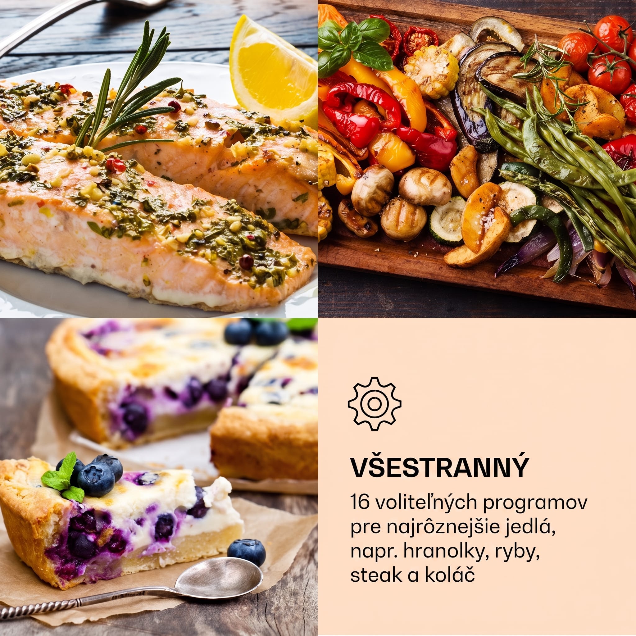 Klarstein AeroVital Cube Chef, teplovzdušná fritéza, 1700 W, 14 l, 16 programov, horný a spodný ohrev – Obrázok 4