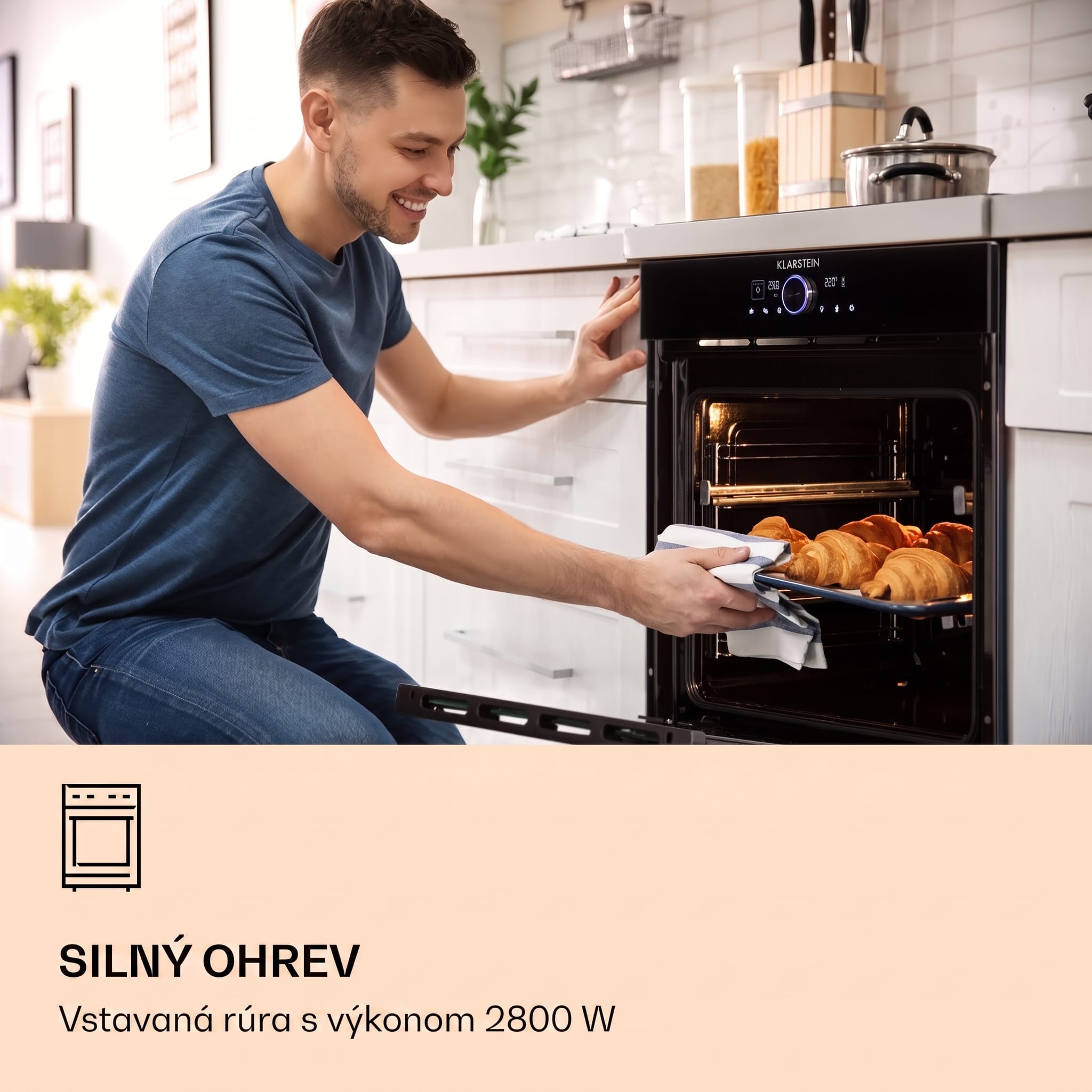 Klarstein Illuminosa Smart, vstavaná rúra, 2800 W, 11 funkcií, ovládanie pomocou aplikácie – Obrázok 2