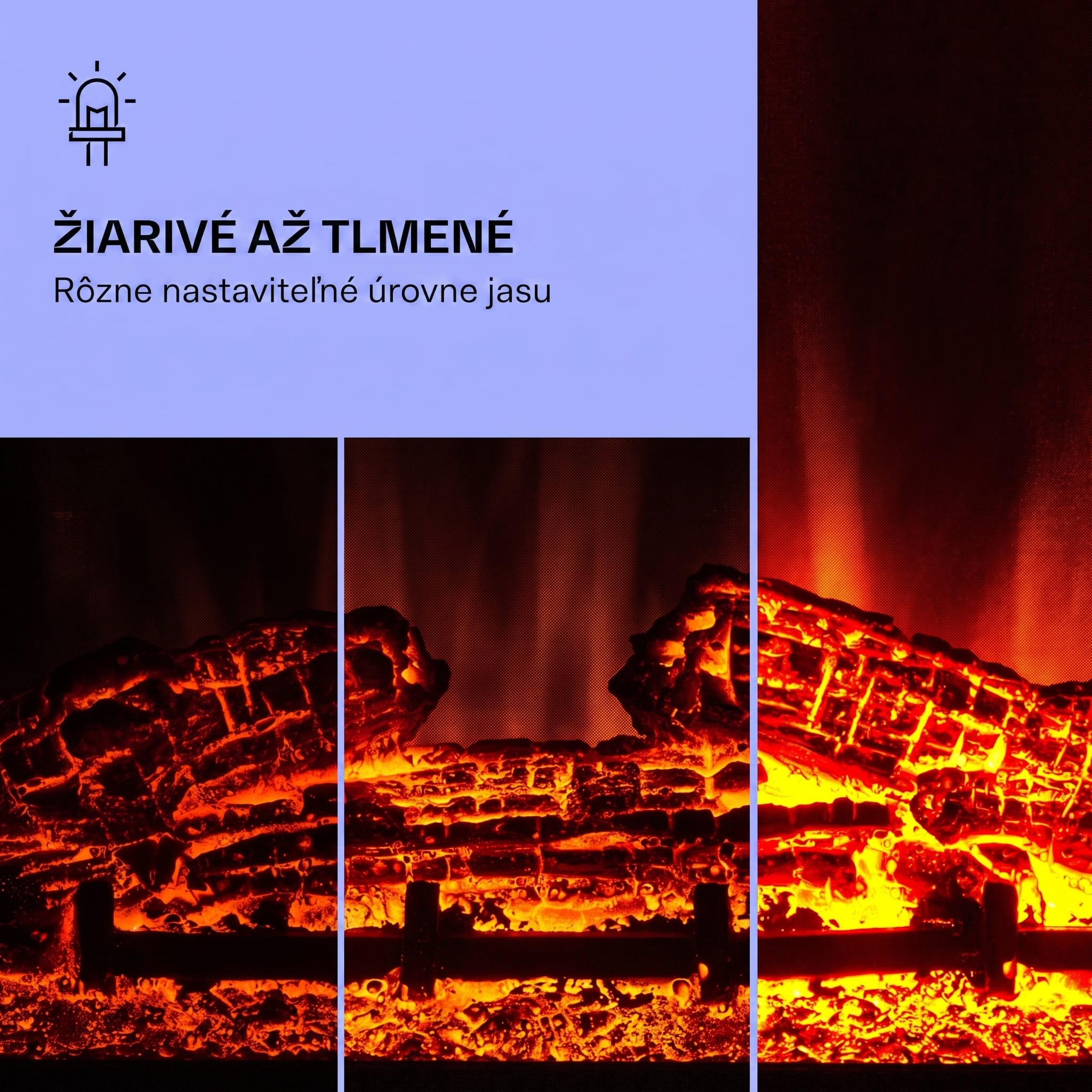 Klarstein Beerenberg, elektrický krb, 1800 W, funkcia vykurovania 10 až 30 °C, diaľkové ovládanie – Obrázok 5
