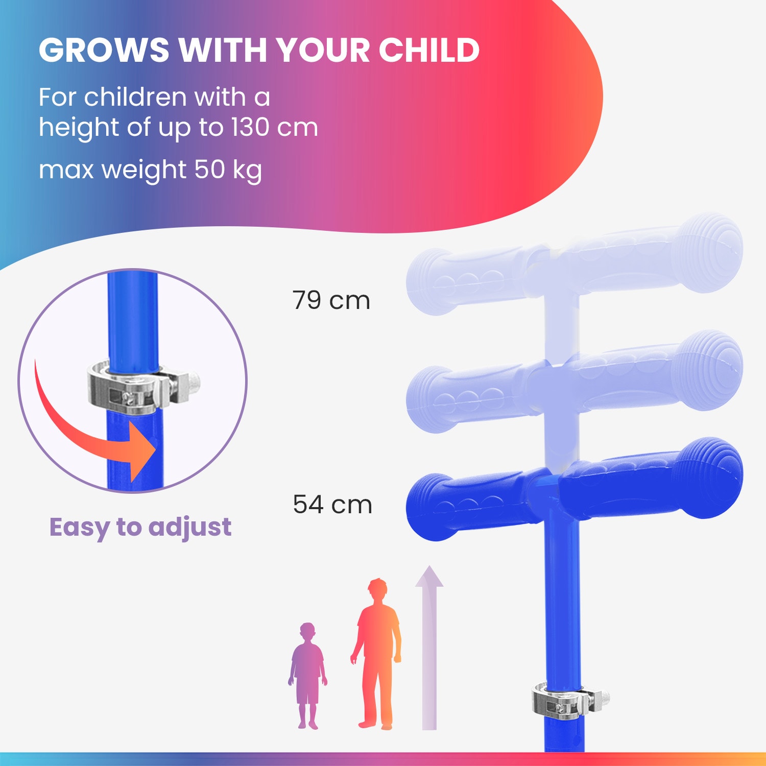 Fun pro ONE Deluxe detská kolobežka 3-6 rokov LED kolieska skladacia do 50 kg nastaviteľná výška – Obrázok 4