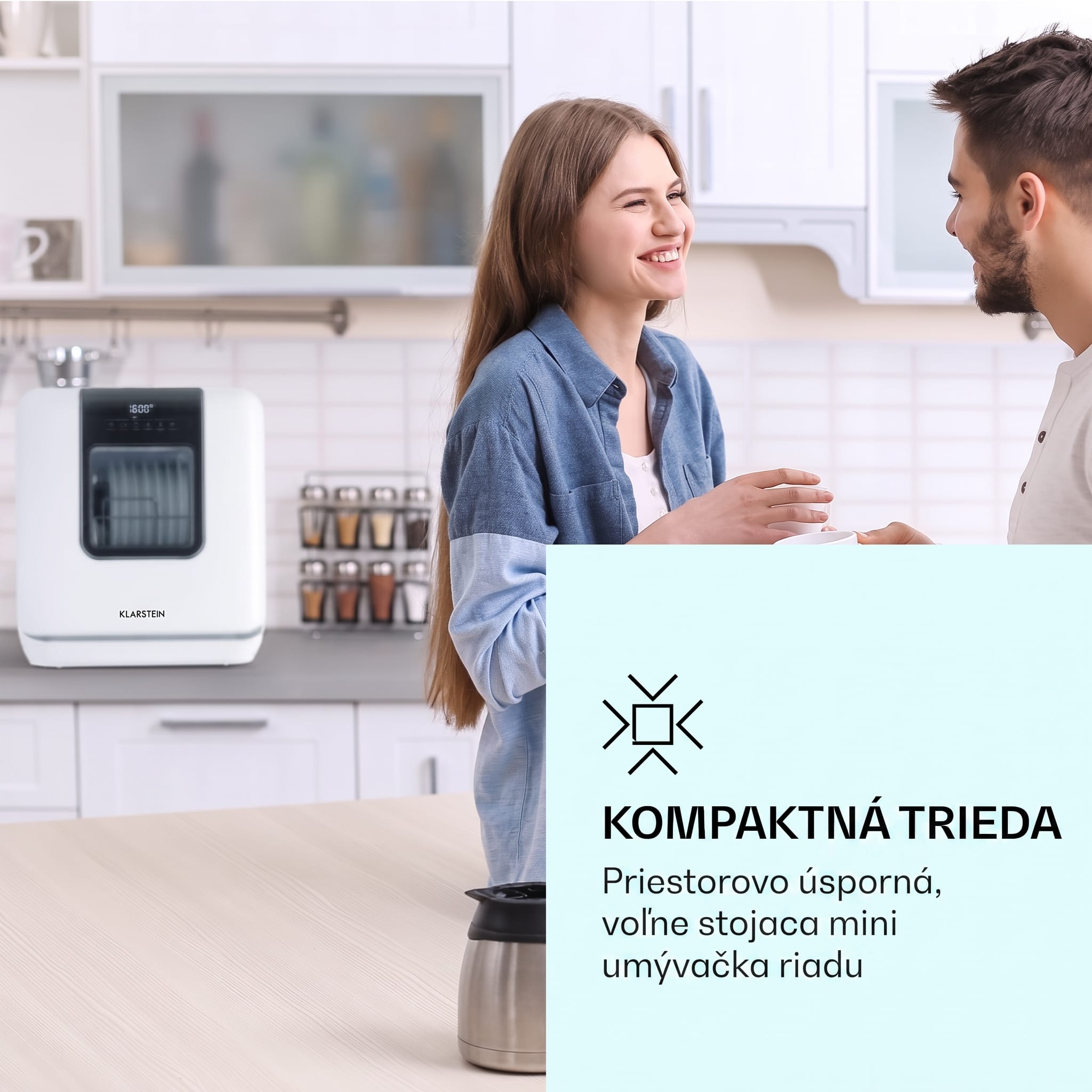 Klarstein Melville 3, umývačka riadu, na 3 súpravy riadu, energet. trieda F, voľne stojaca, bez inštalácie – Obrázok 2