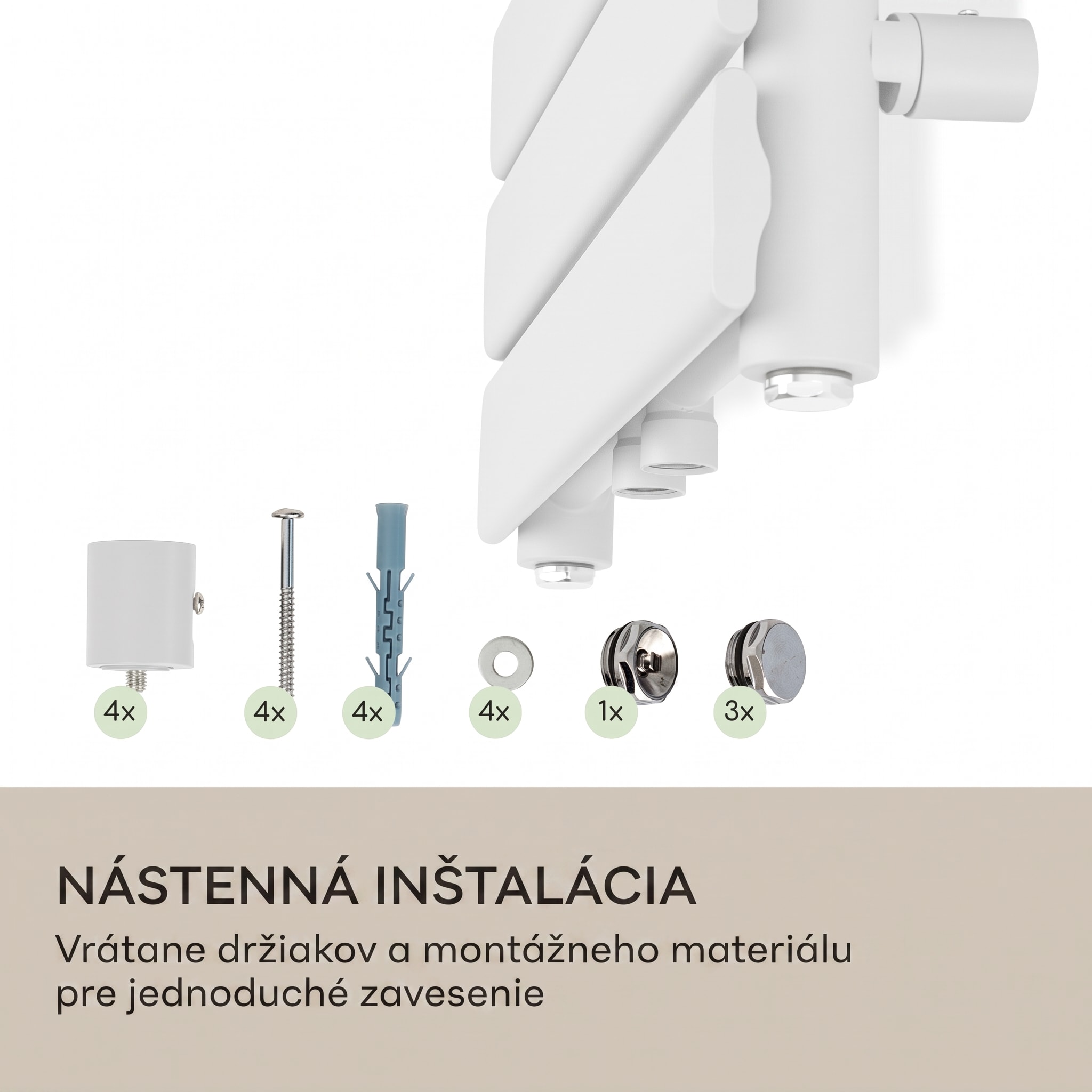 Blumfeldt Fairmont 80 x 45 radiátor 375W teplá voda 3 držiaky na uteráky 1/2 – Obrázok 4