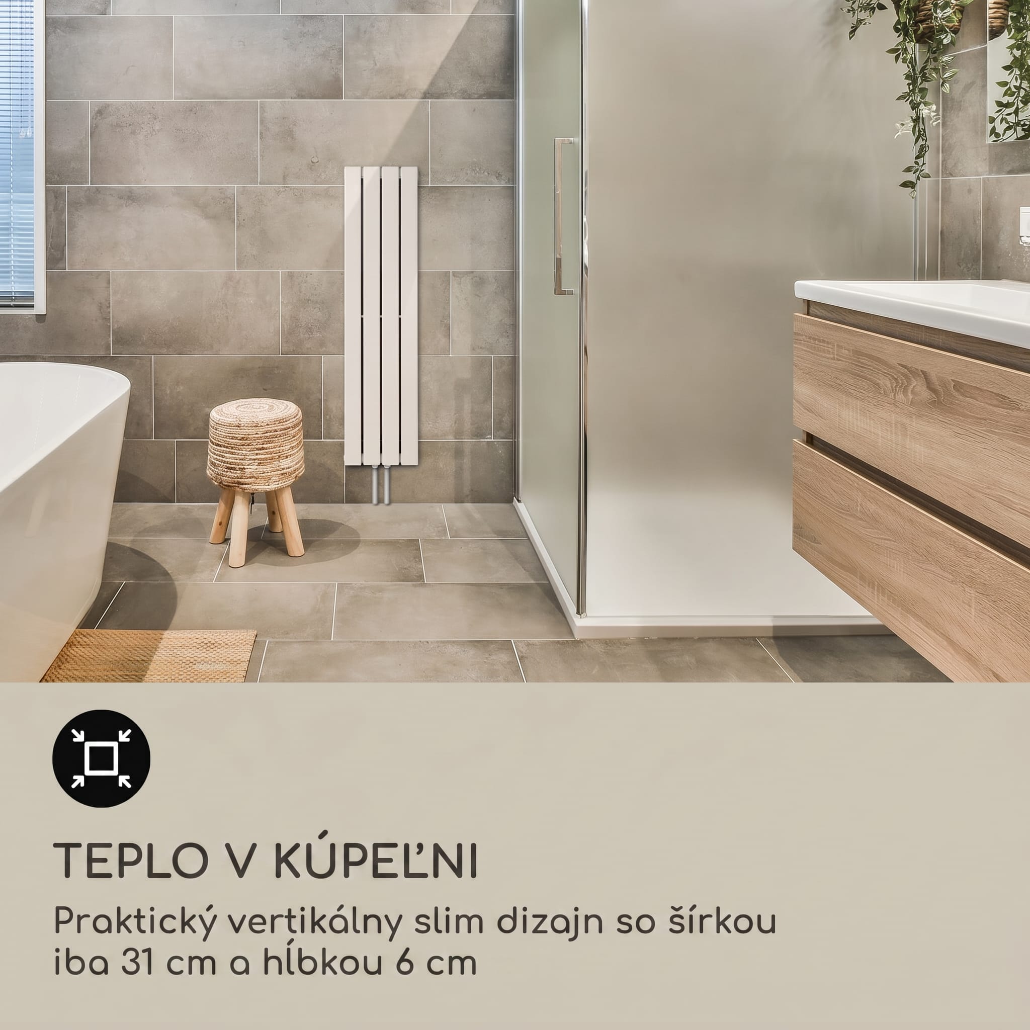 Blumfeldt Ontario 120 x 30 radiátor 1/2" bočné pripojenie nástenná inštalácia 380 watt – Obrázok 2