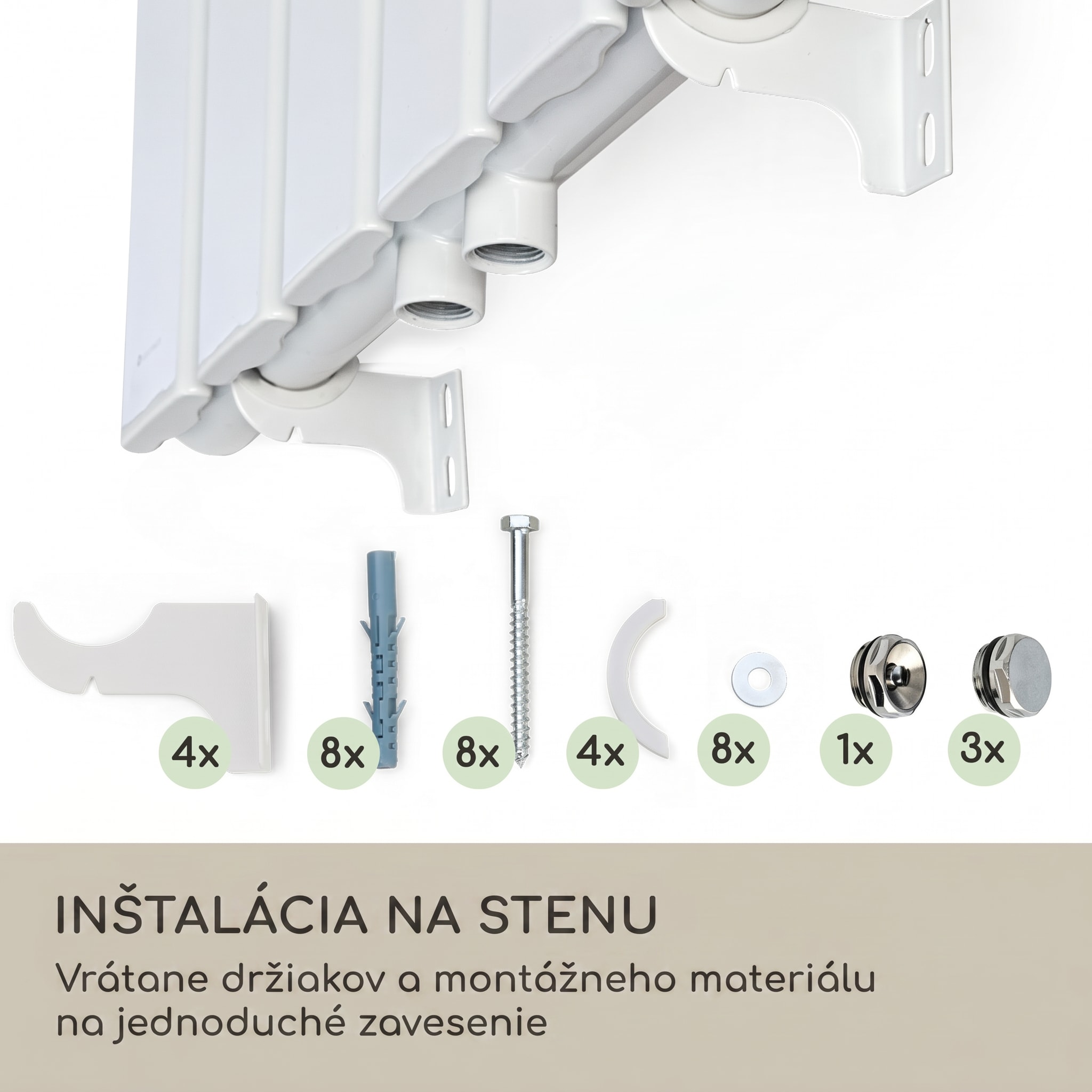 Blumfeldt Ontario 180 x 45 radiátor 1/2" bočné pripojenie, nástenná inštalácia, Slim, 485 watt – Obrázok 3