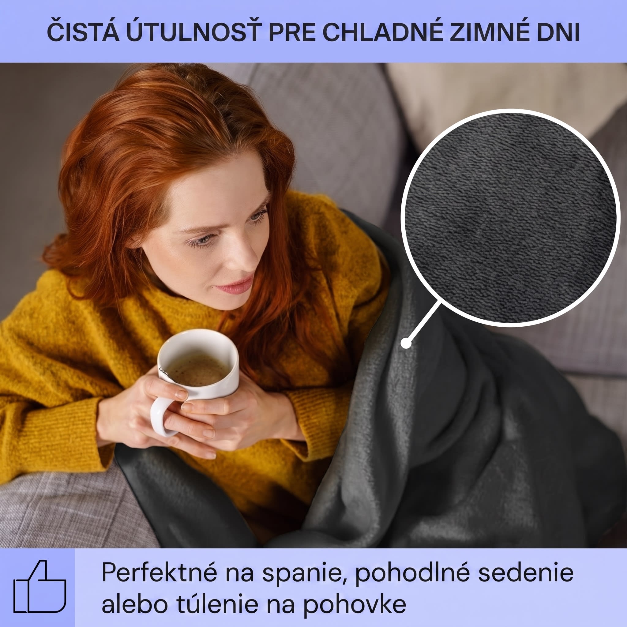 Klarstein Slanket vyhrievaná deka s rukávmi 120W 155x180cm Coral Fleece – Obrázok 5