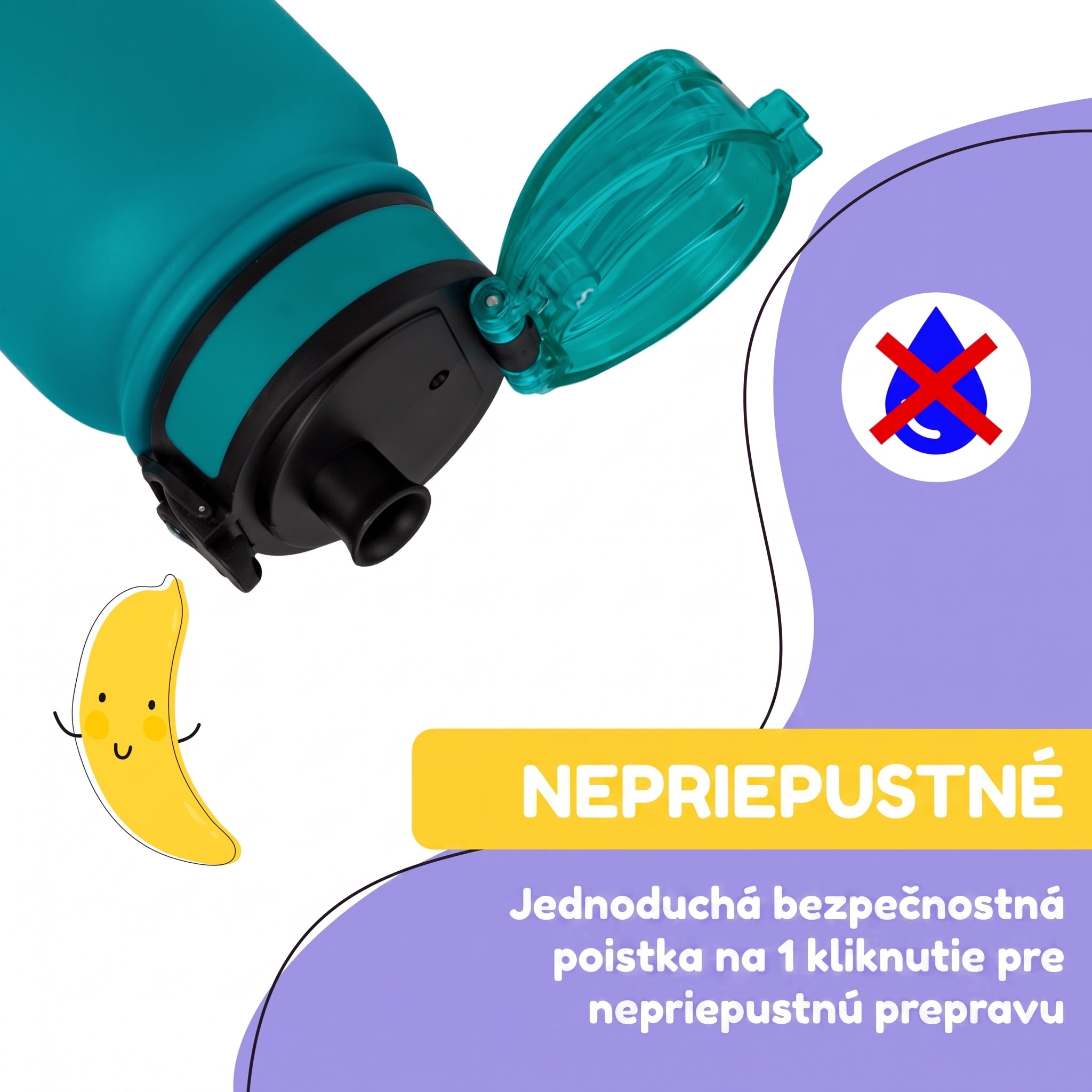 Klarstein schmatzfatz detská izolovaná fľaša na pitie 550 ml nerezová oceľ | ABS | BPA-free – Obrázok 3
