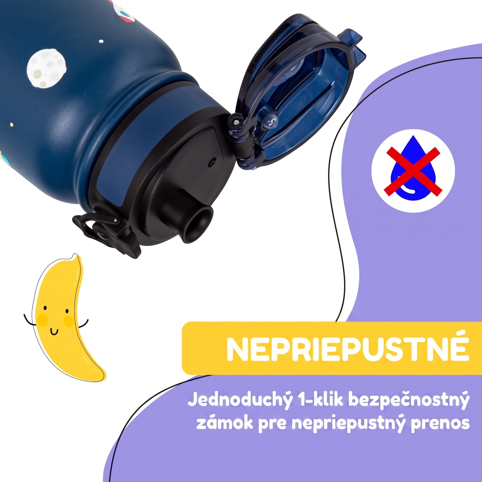 Klarstein schmatzfatz detská izolovaná fľaša na pitie 550 ml nerezová oceľ | ABS | BPA-free – Obrázok 3