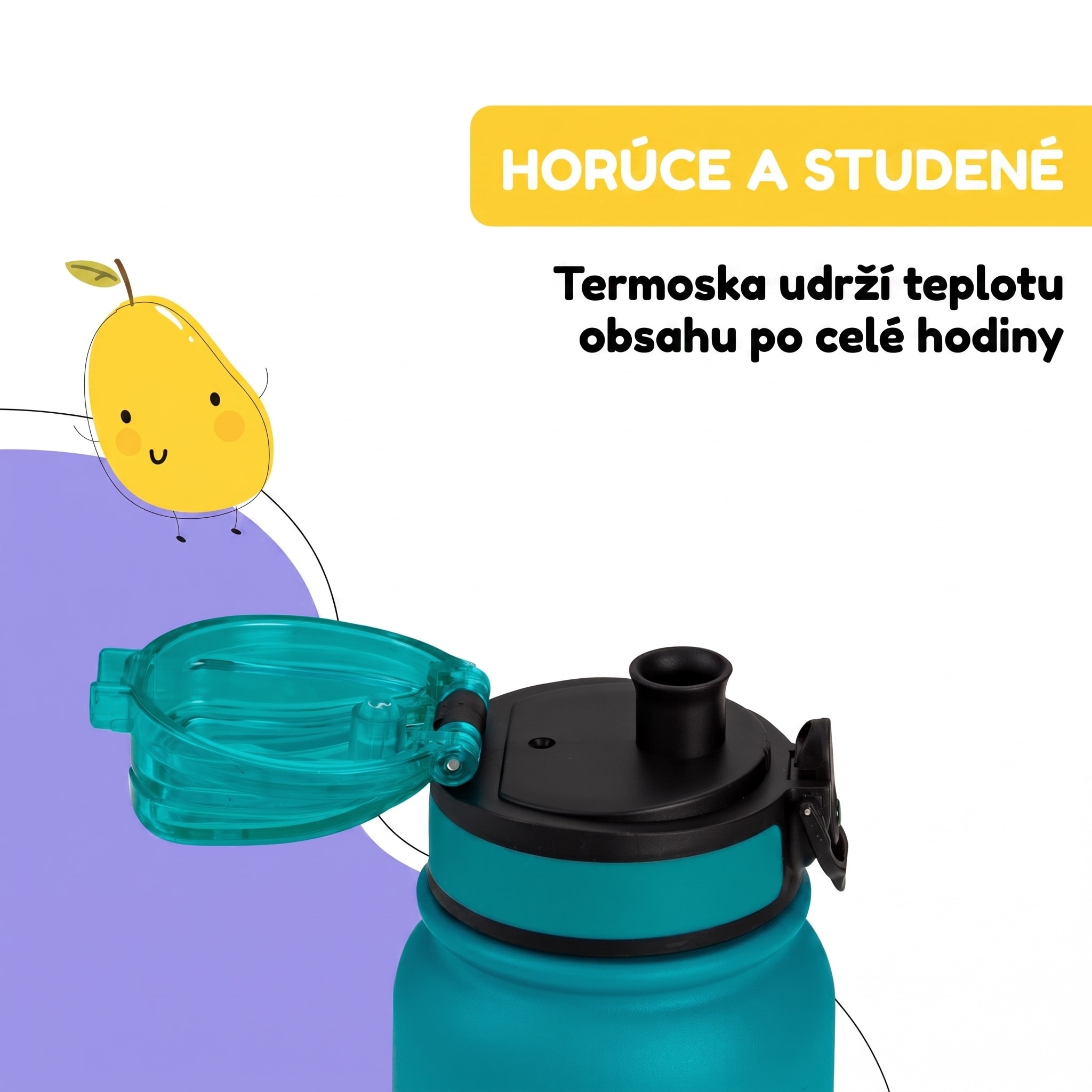 Klarstein schmatzfatz detská izolovaná fľaša na pitie 550 ml nerezová oceľ | ABS | BPA-free – Obrázok 5