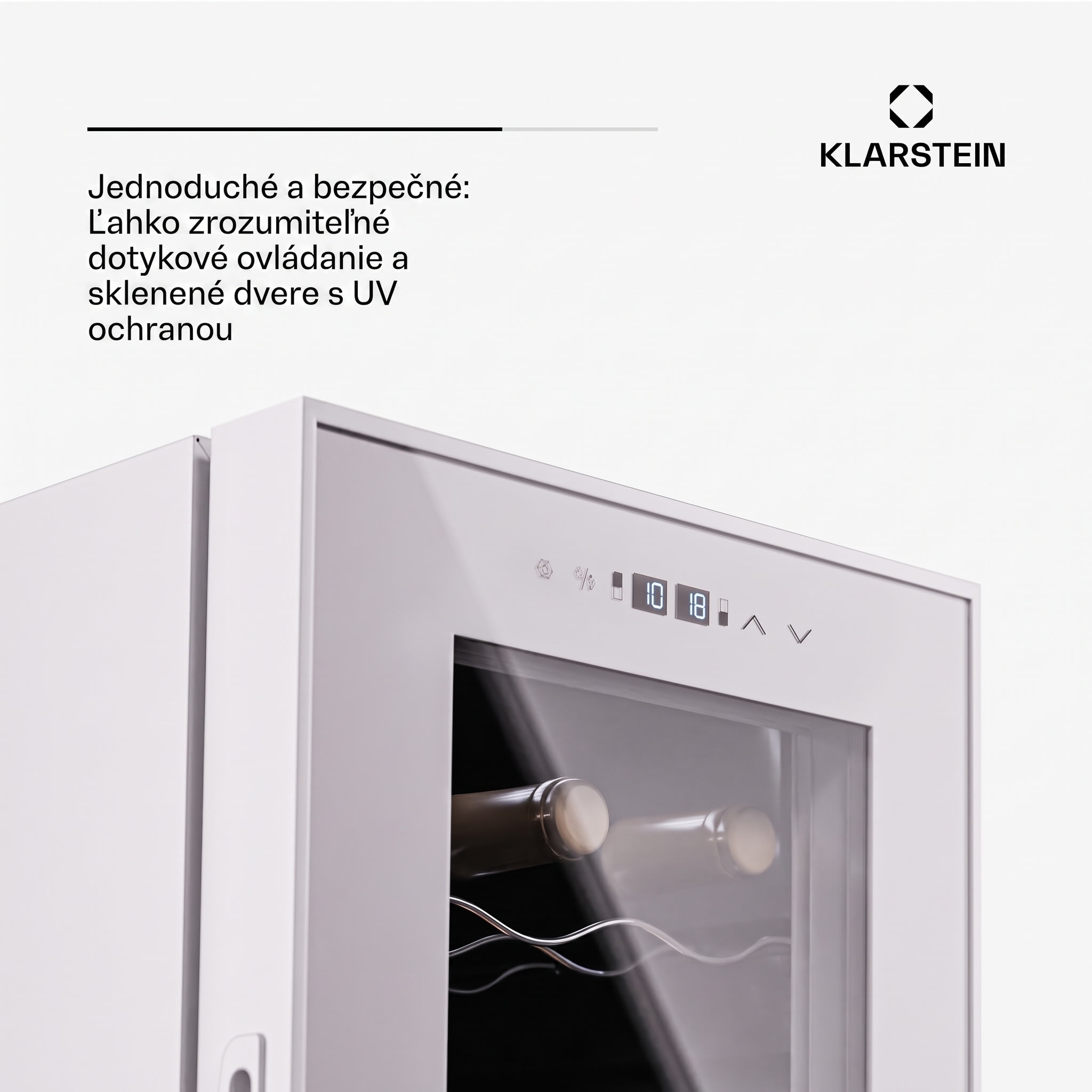 Klarstein Shiraz 18 Duo, chladnička na víno, 2 zóny, 58 l/18 fliaš, 5-18 / 5-18 °C, dotykové ovládanie – Obrázok 5