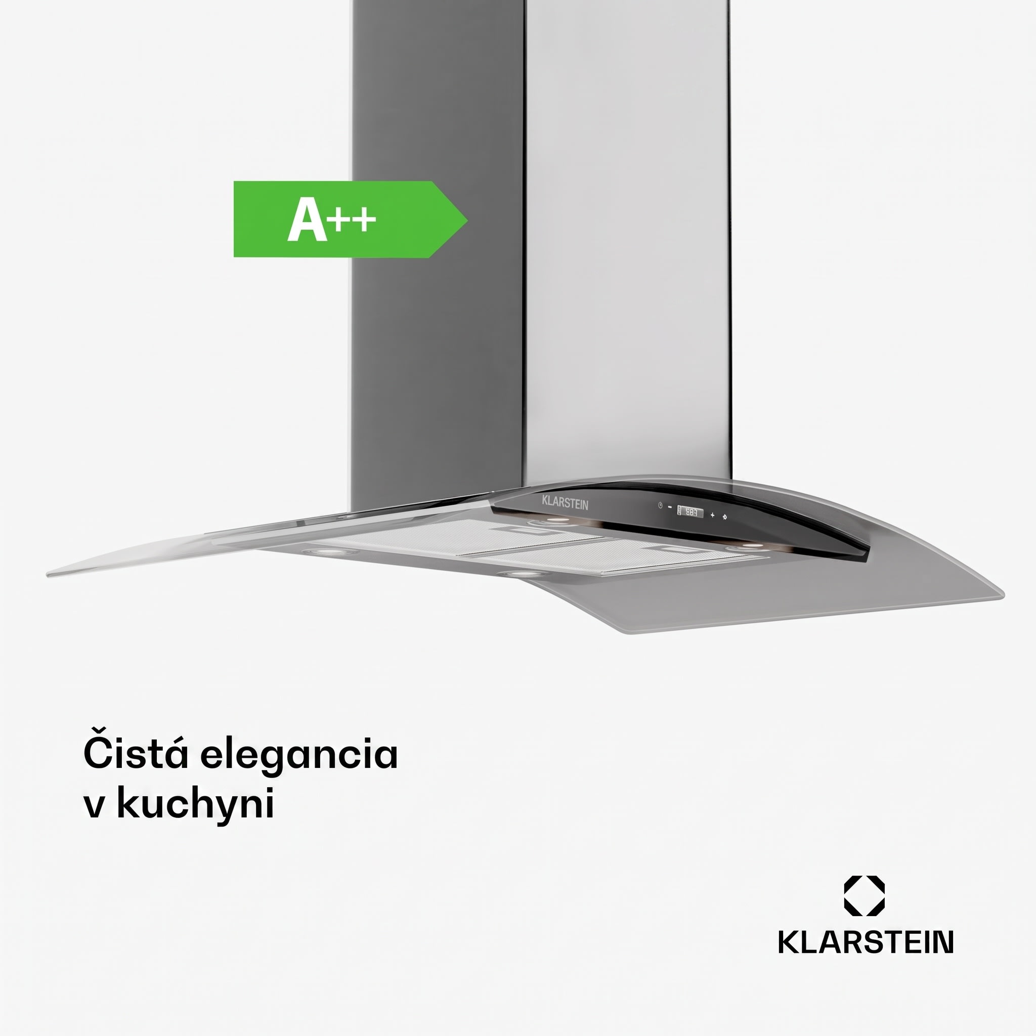 Klarstein Colette, digestor, 90 cm, 601 m³/h, energetická trieda A, ušľachtilá oceľ, strieborný – Obrázok 2