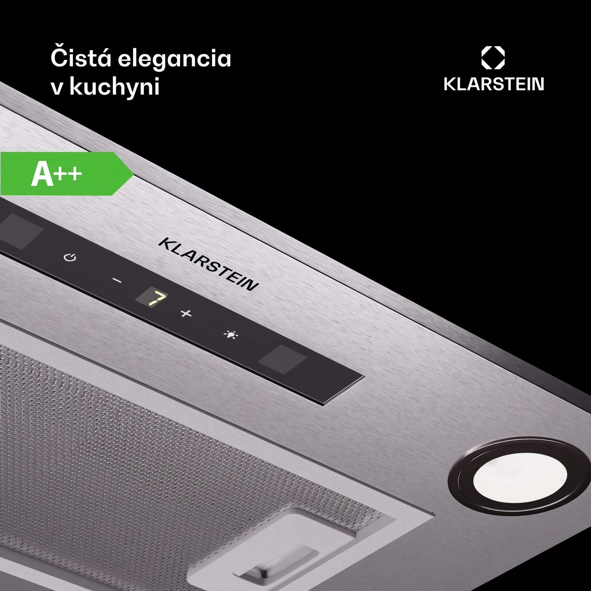 Klarstein Paolo 52, podskrinkový digestor 52 cm 439 m³/h LED Touch A++ – Obrázok 2