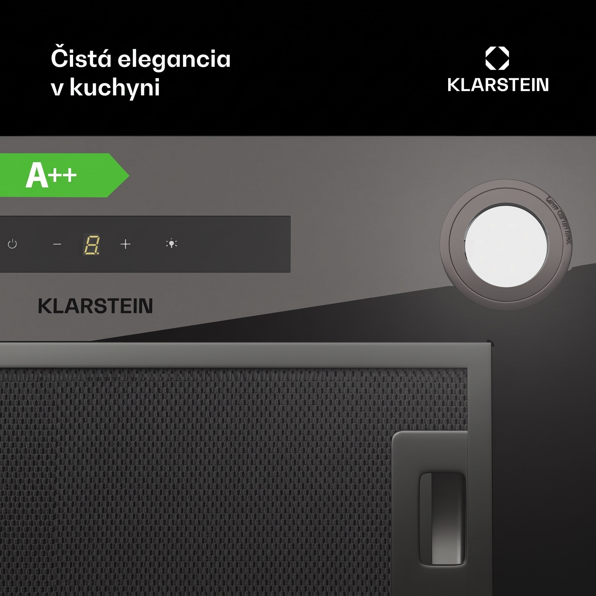 Klarstein Paolo 52 vstavaný Digestor 52 cm 439 m³/h LED Touch A++ – Obrázok 2