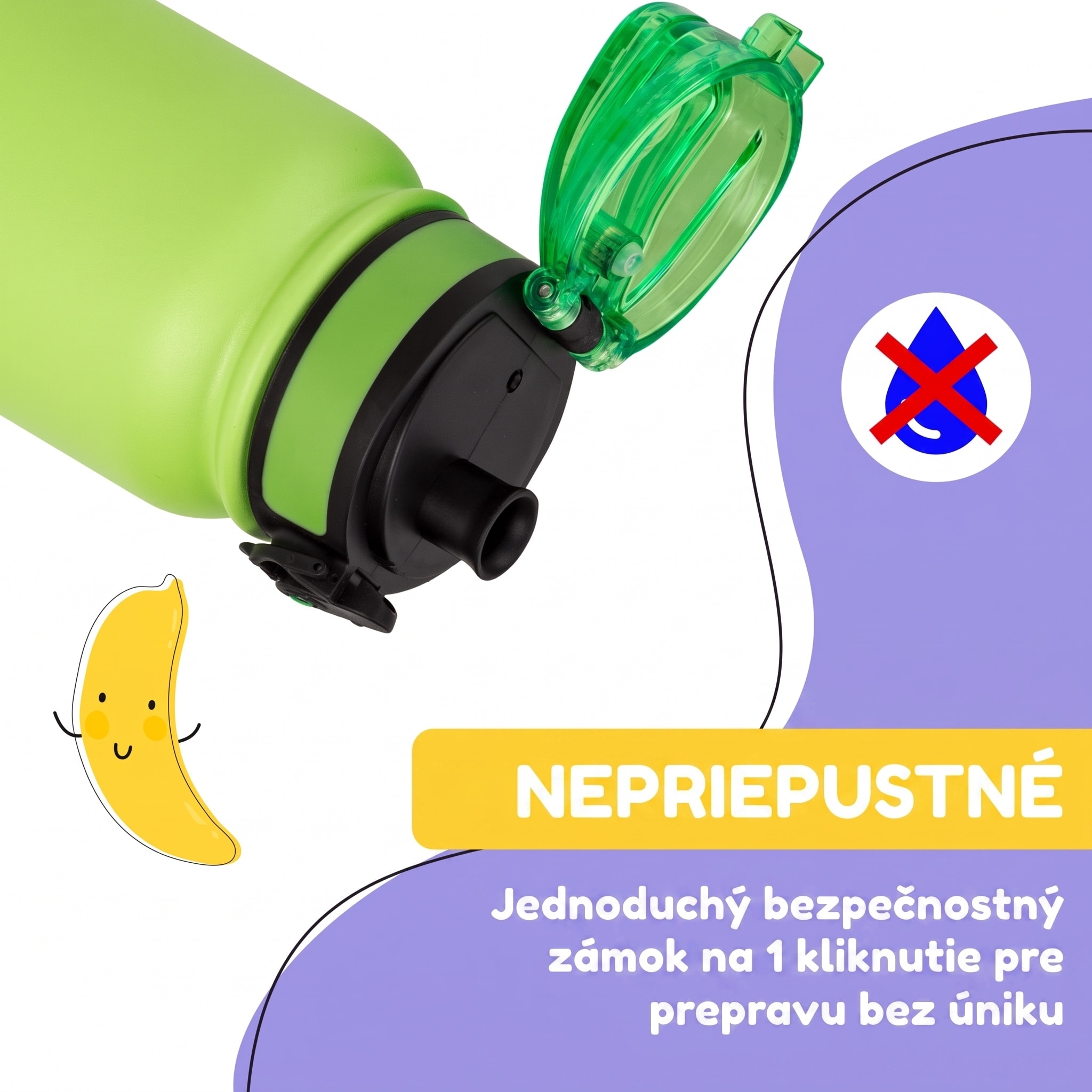 Klarstein schmatzfatz detská izolovaná fľaša na pitie 550 ml nerezová oceľ | ABS | BPA-free – Obrázok 3