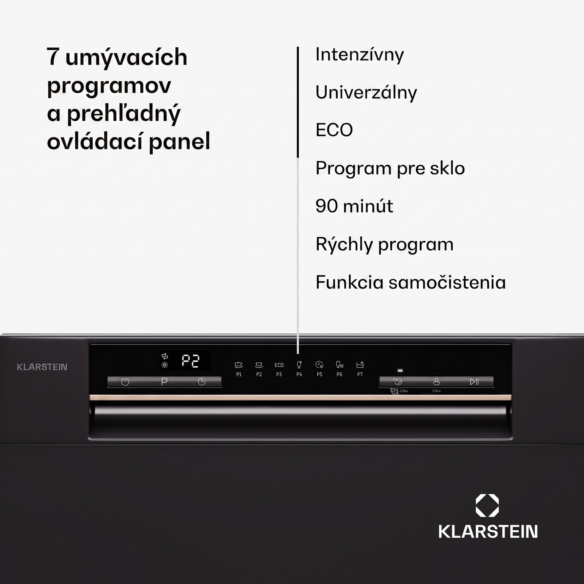 Klarstein Amazonia Eco 8, umývačka riadu – Obrázok 3