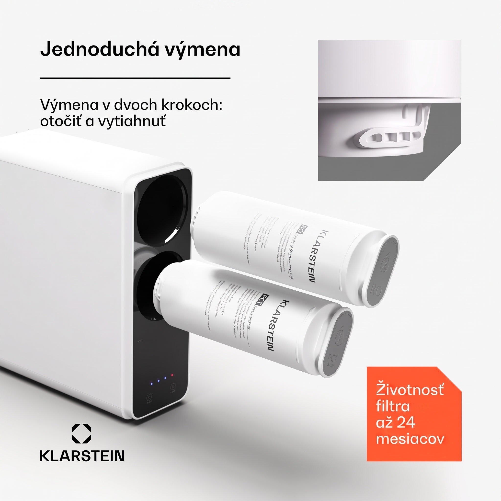 Klarstein PureLine 400 RO filter, náhradný / príslušenstvo, reverzná osmóza, 400 GPD / 1500 L/d – Obrázok 3