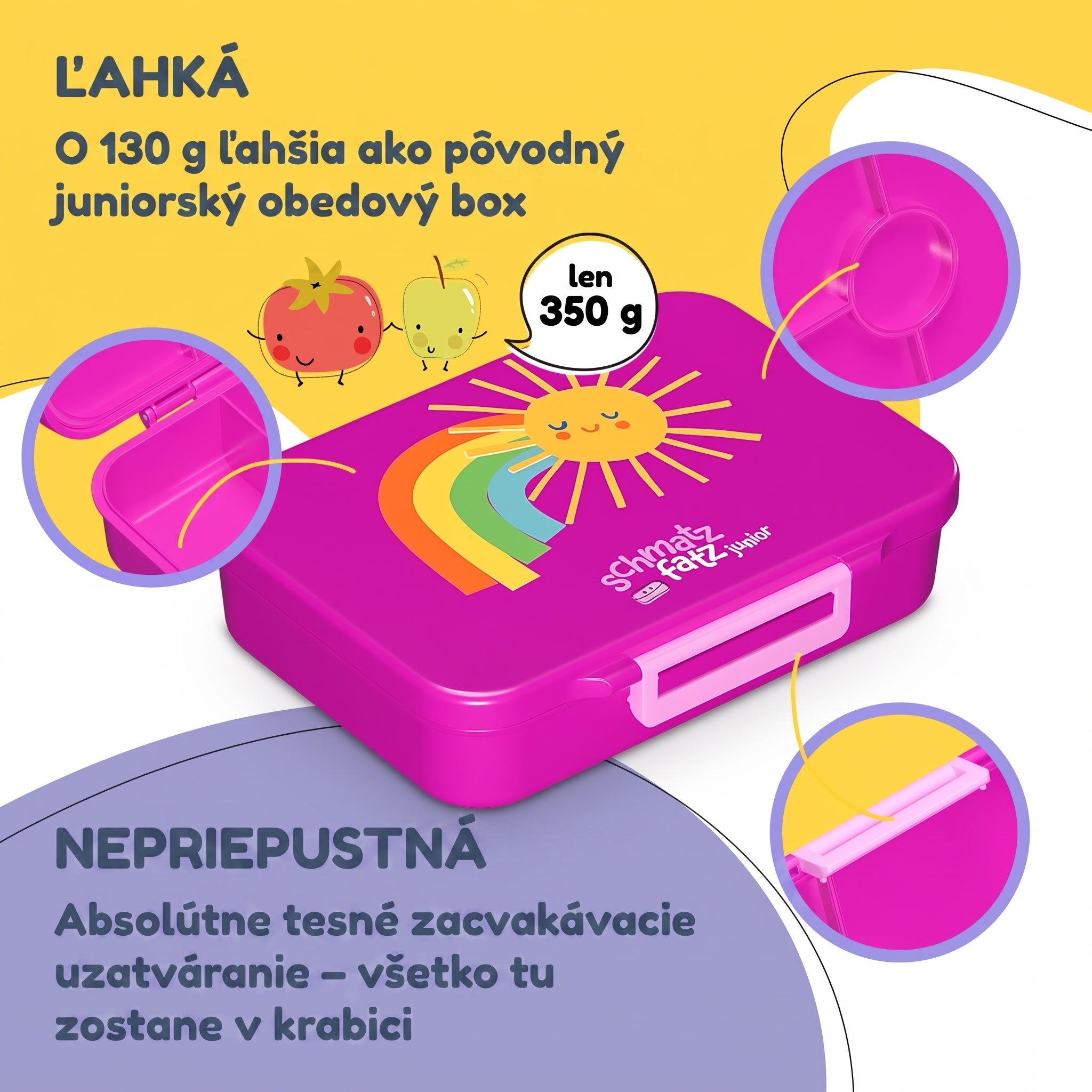 NA Schmatzfatz desiatový box so 6 priehradkami – Obrázok 3