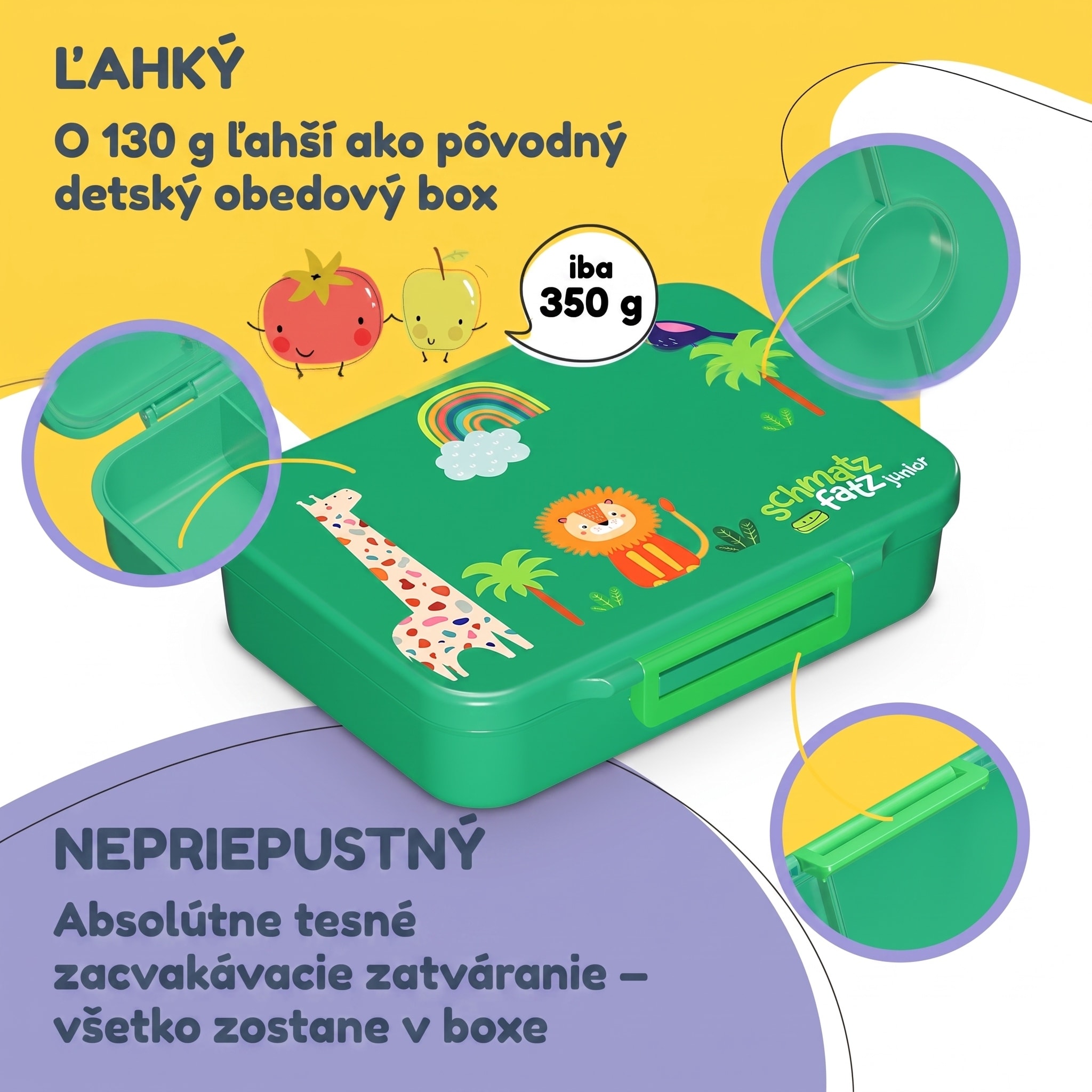 NA Schmatzfatz desiatový box so 6 priehradkami – Obrázok 3