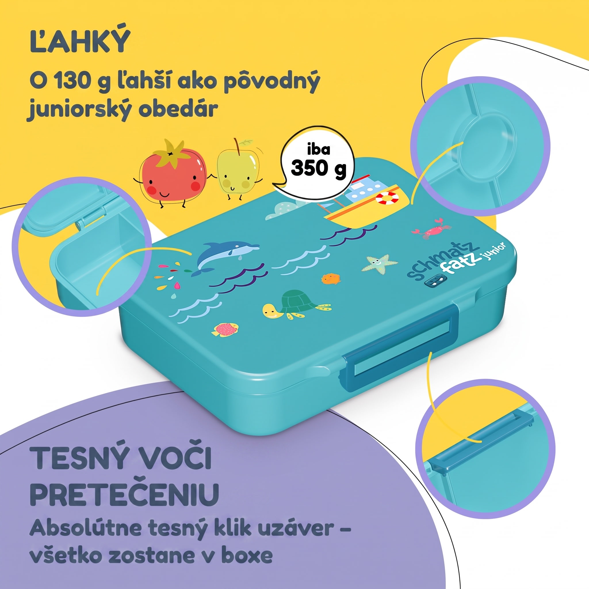 NA Schmatzfatz desiatový box so 6 priehradkami – Obrázok 3
