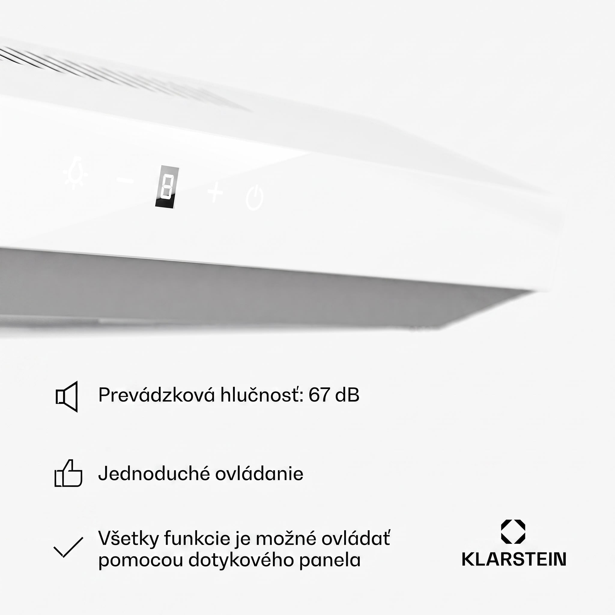 Klarstein Contempo Neo, digestor, podskrinkový, recirkulácia, 199 m³/h, SenseControl, integrované dotykové ovládanie, nehrdzavejúca oceľ / akrylové sklo – Obrázok 5