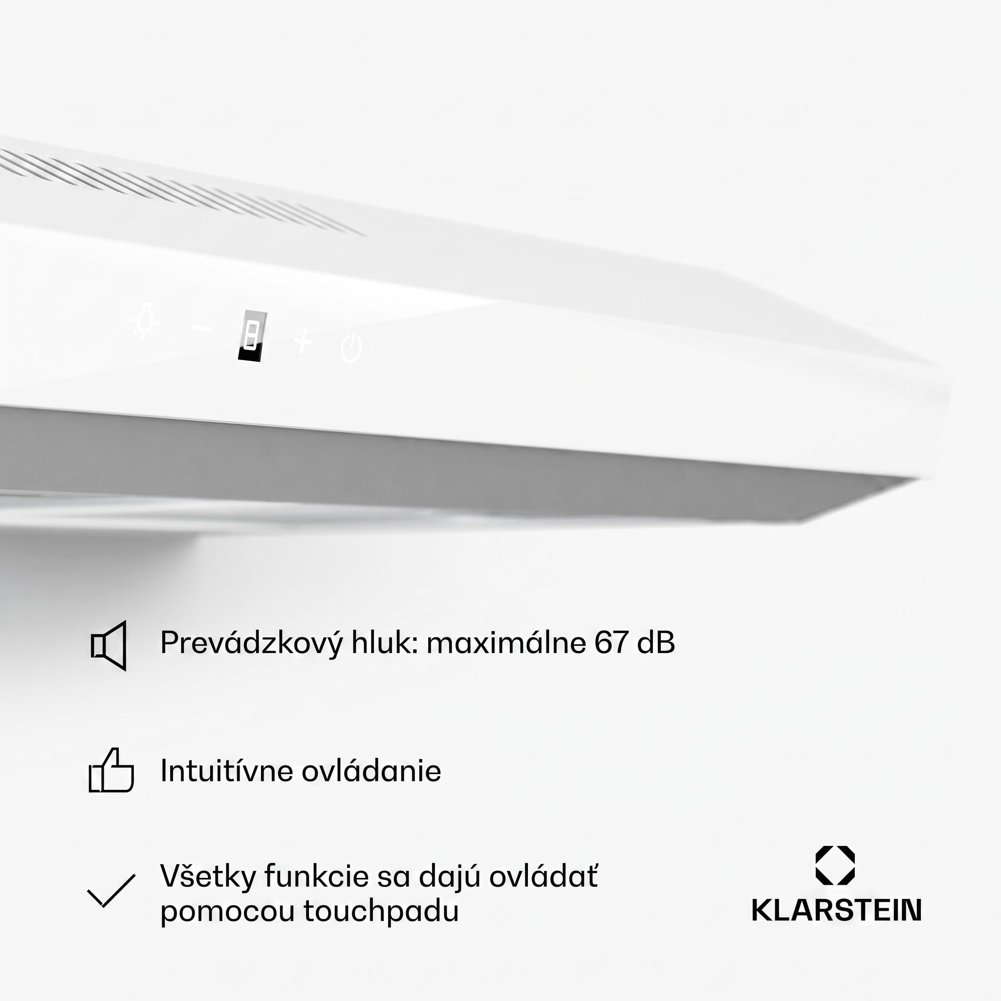 Klarstein Contempo Neo, digestor, podskrinkový, recirkulácia, 192 m³/h, SenseControl, integrované dotykové ovládanie, nehrdzavejúca oceľ / akrylové sklo – Obrázok 5