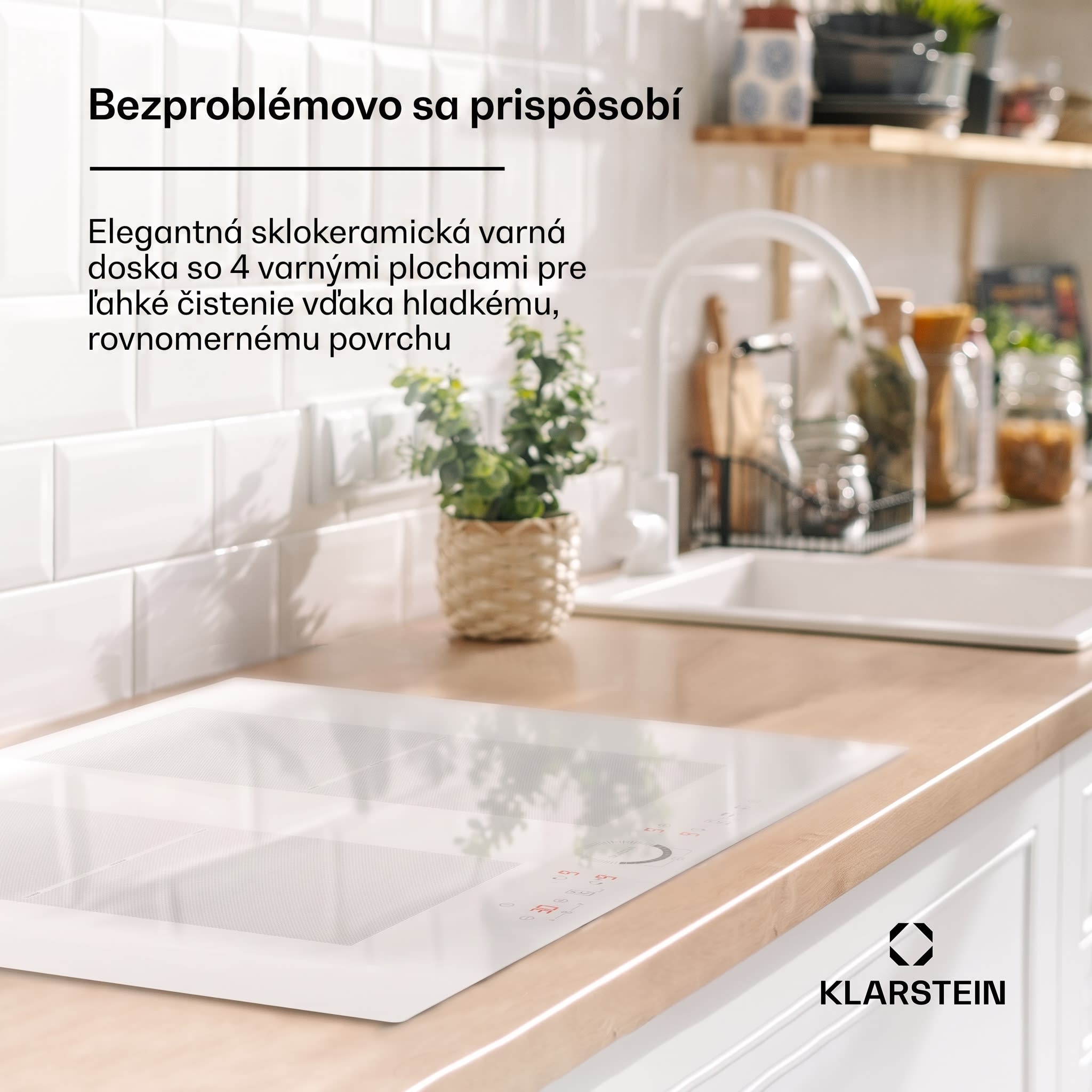 Klarstein Delicatessa 70 Flex, vstavaná indukčná varná doska, 4 zóny, 7000 W, sklokeramika – Obrázok 2