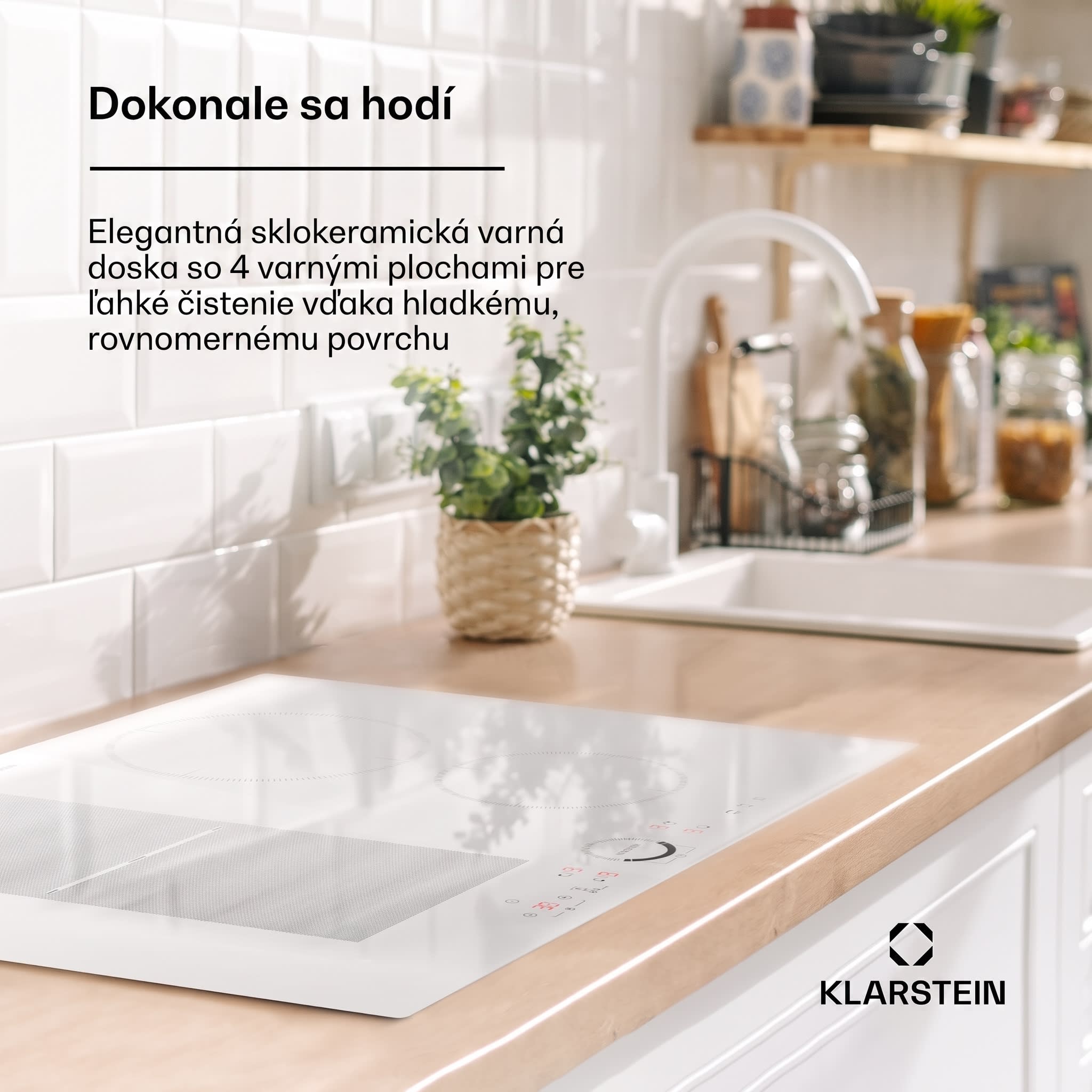 Klarstein Delicatessa 70 Hybrid, vstavaná indukčná varná doska, 4 zóny, 7000 W, sklokeramika – Obrázok 2