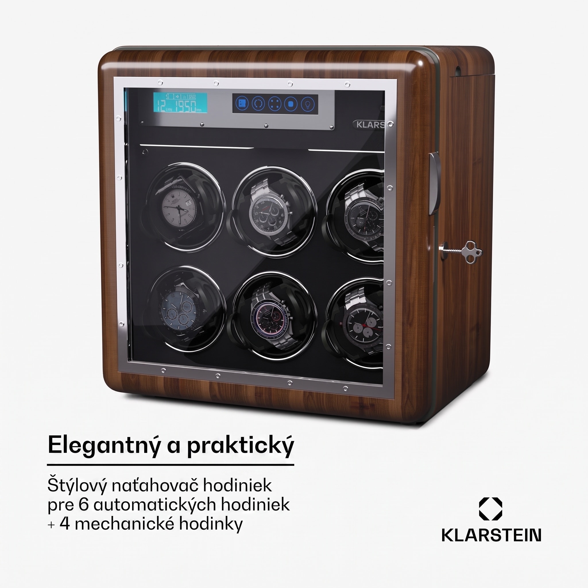 Klarstein Valmont 6+4 navíjač hodiniek – Obrázok 2