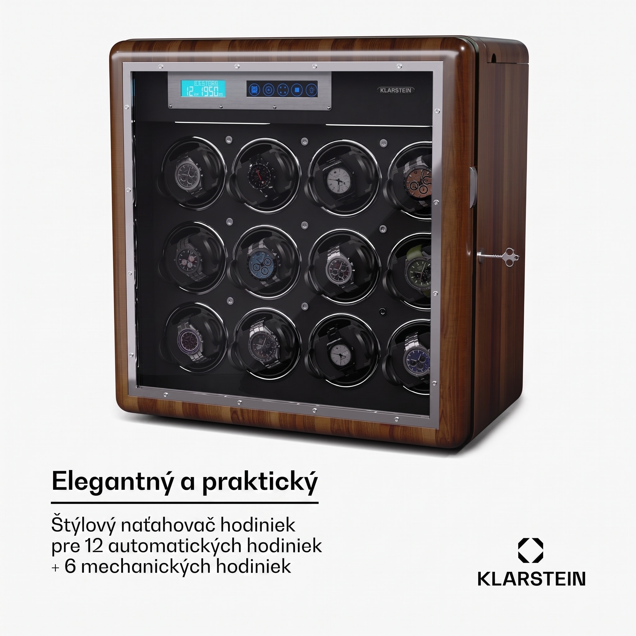 Klarstein Valmont 12+6 navíjač hodiniek – Obrázok 2