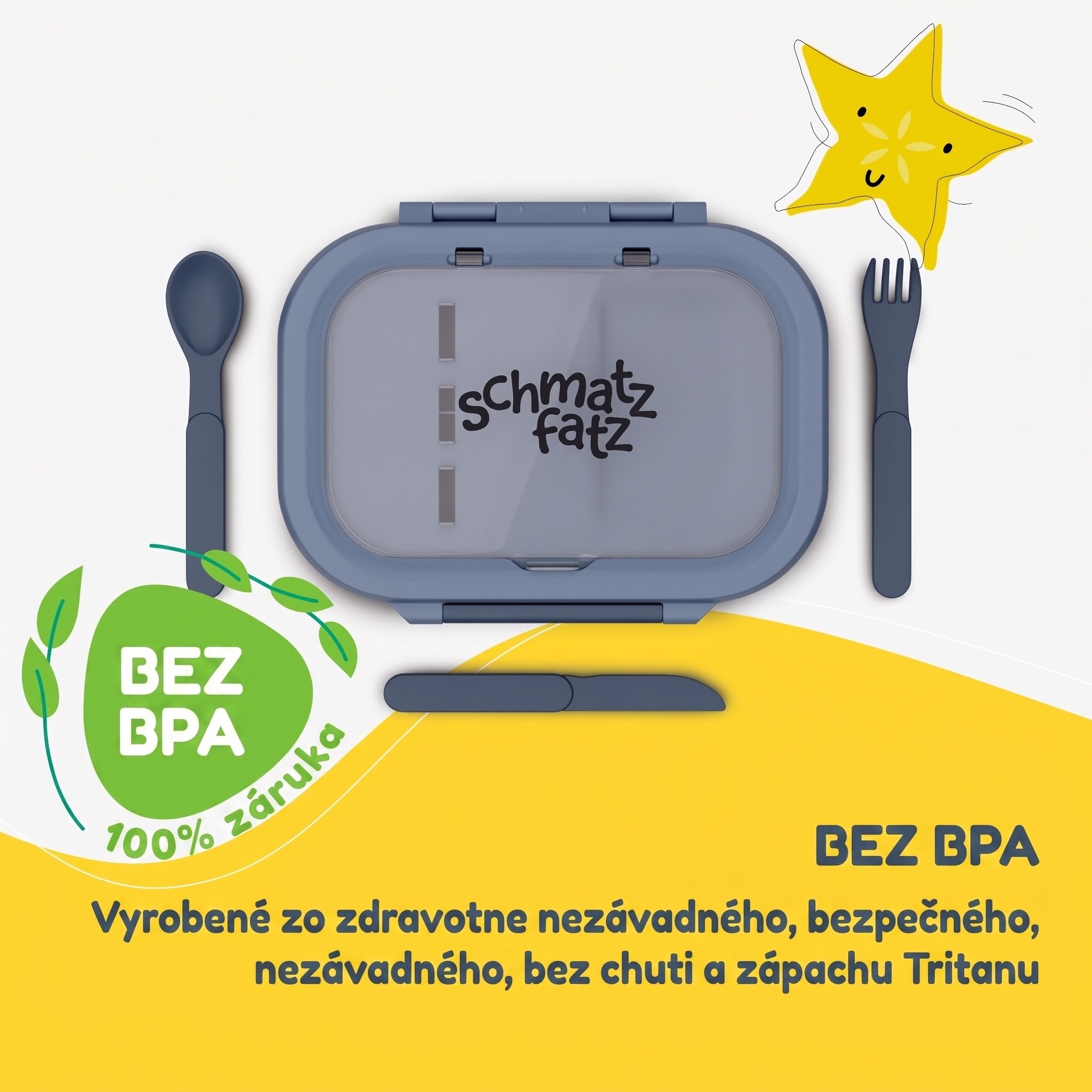 Klarstein Bunko plastový desiatový box s 3 priehradkami – Obrázok 3