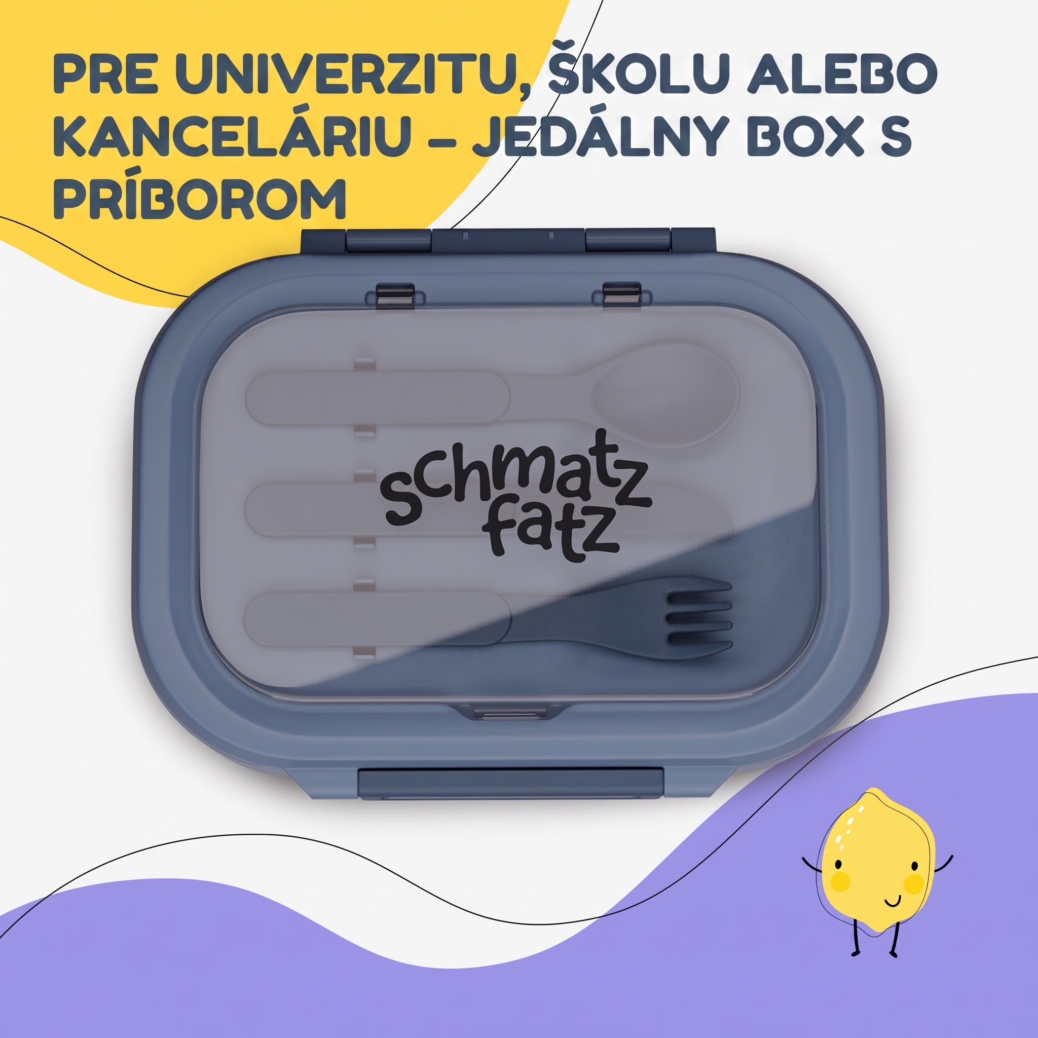 Klarstein Bunko plastový desiatový box s 3 priehradkami – Obrázok 5