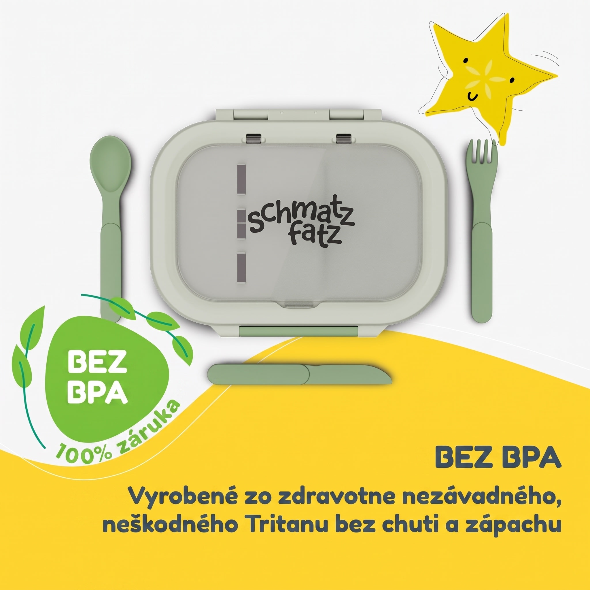 Klarstein Bunko plastový desiatový box s 3 priehradkami – Obrázok 3