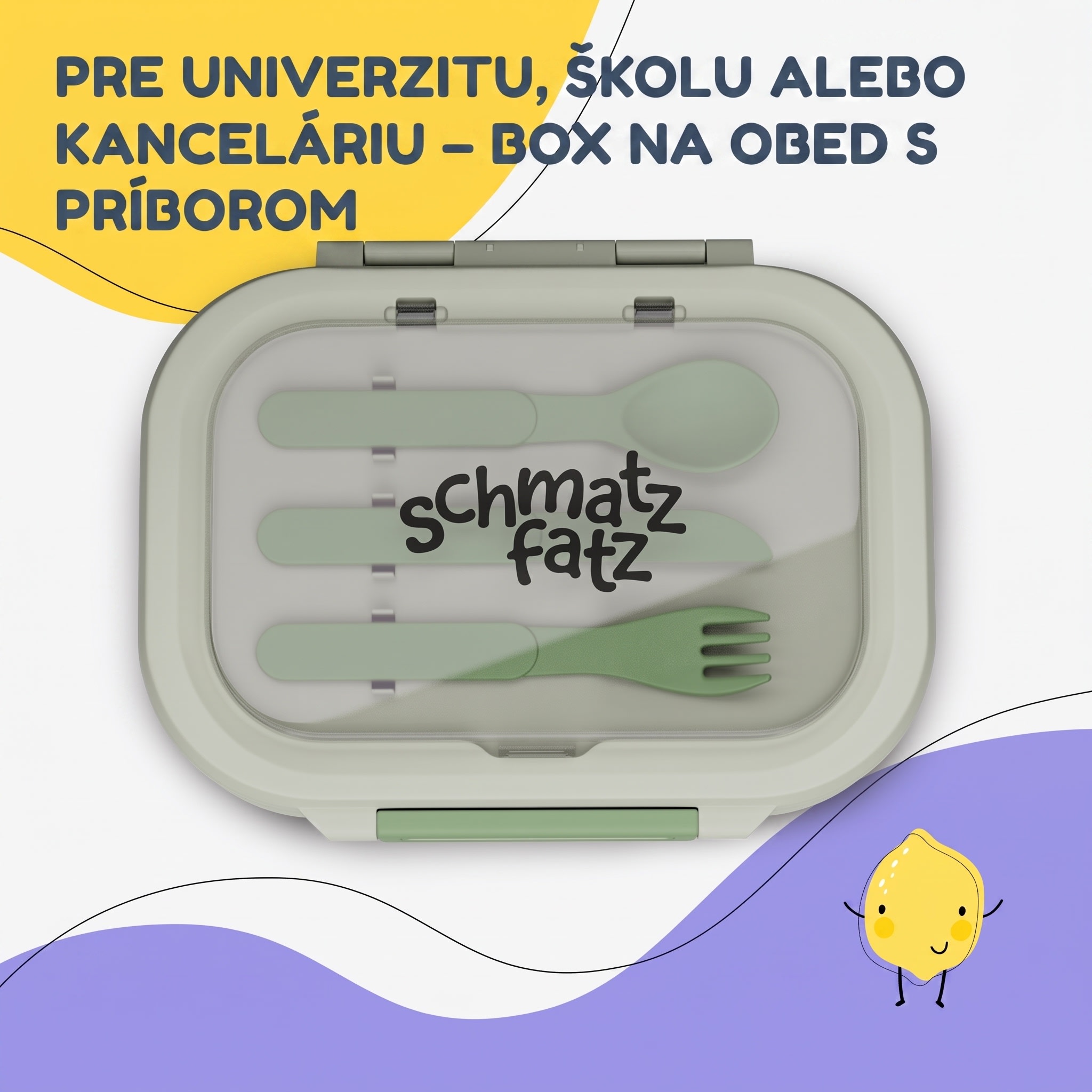 Klarstein Bunko plastový desiatový box s 3 priehradkami – Obrázok 5