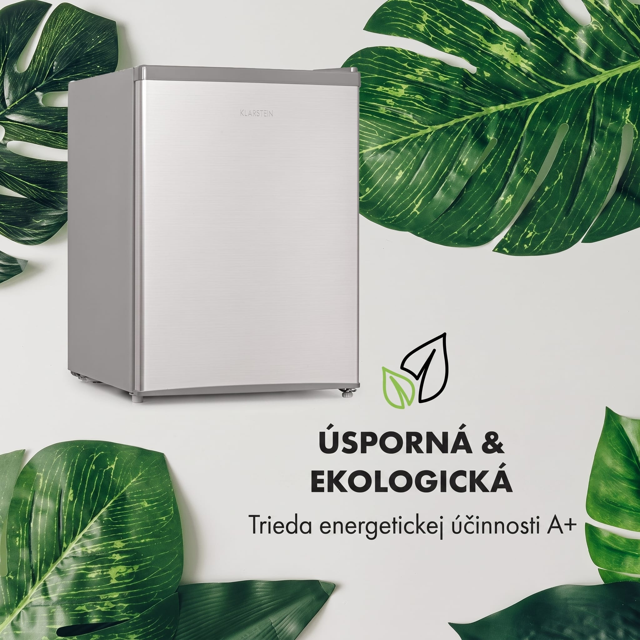 Klarstein Cool Kid, mini chladnička, 66 l, mraziaci priečinok 4 l, 41 dB, energet. trieda F, brúsená nehrdzavejúca oceľ – Obrázok 4