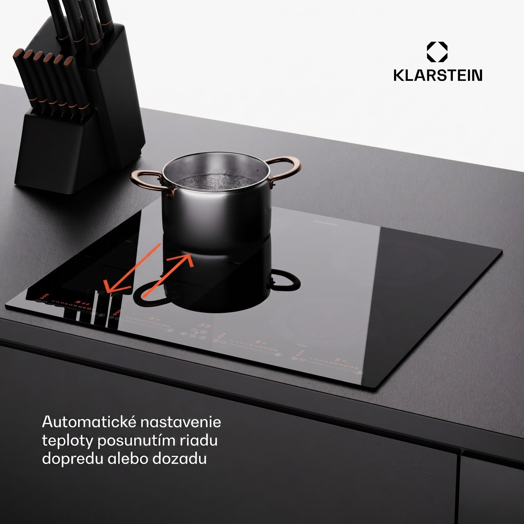 Klarstein Masterzone 60 Hybrid, indukčná varná doska, vstavaná, max. 9600 W, 4 Flex zóny, technológia ThermoBoost, Smart Flex – Obrázok 4
