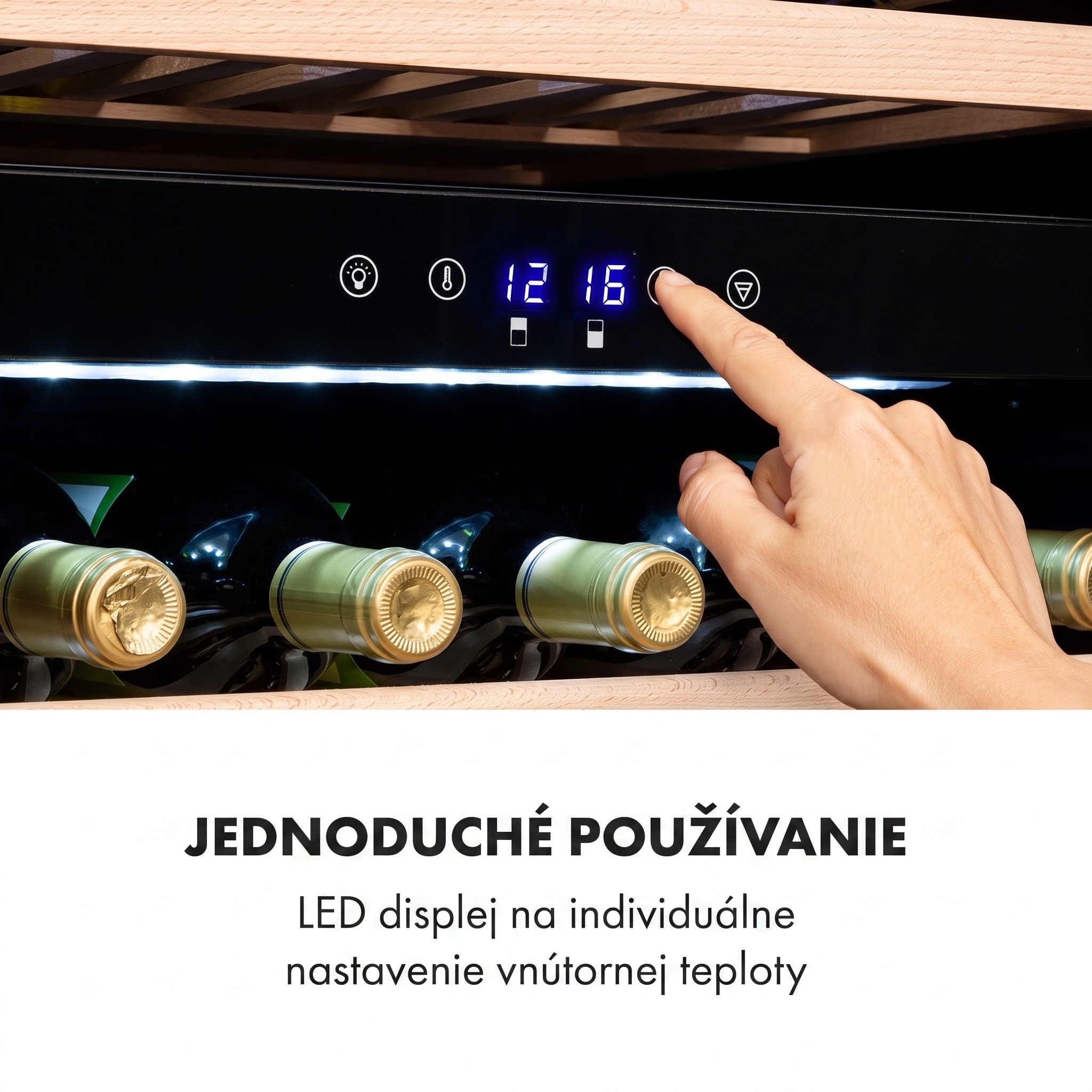 Klarstein Vinsider 41D Built-In Duo, vstavaná vinotéka, Quartz Edition – Obrázok 4