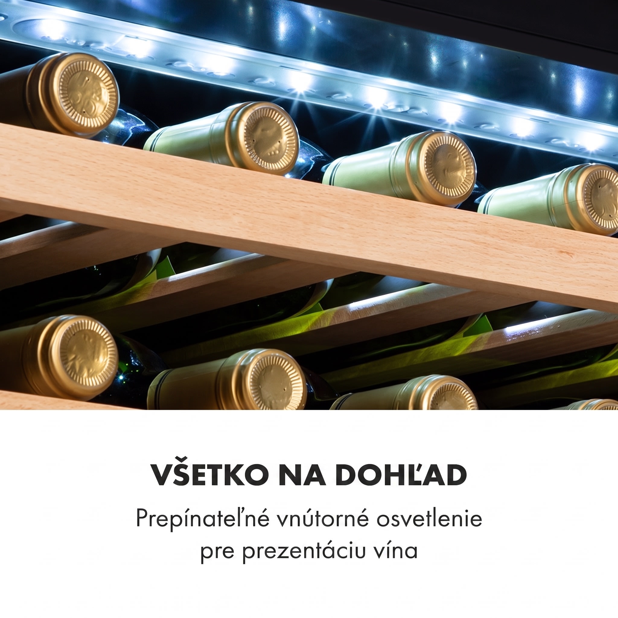 Klarstein Vinsider 41D Built-In Duo, vstavaná vinotéka, Quartz Edition – Obrázok 5
