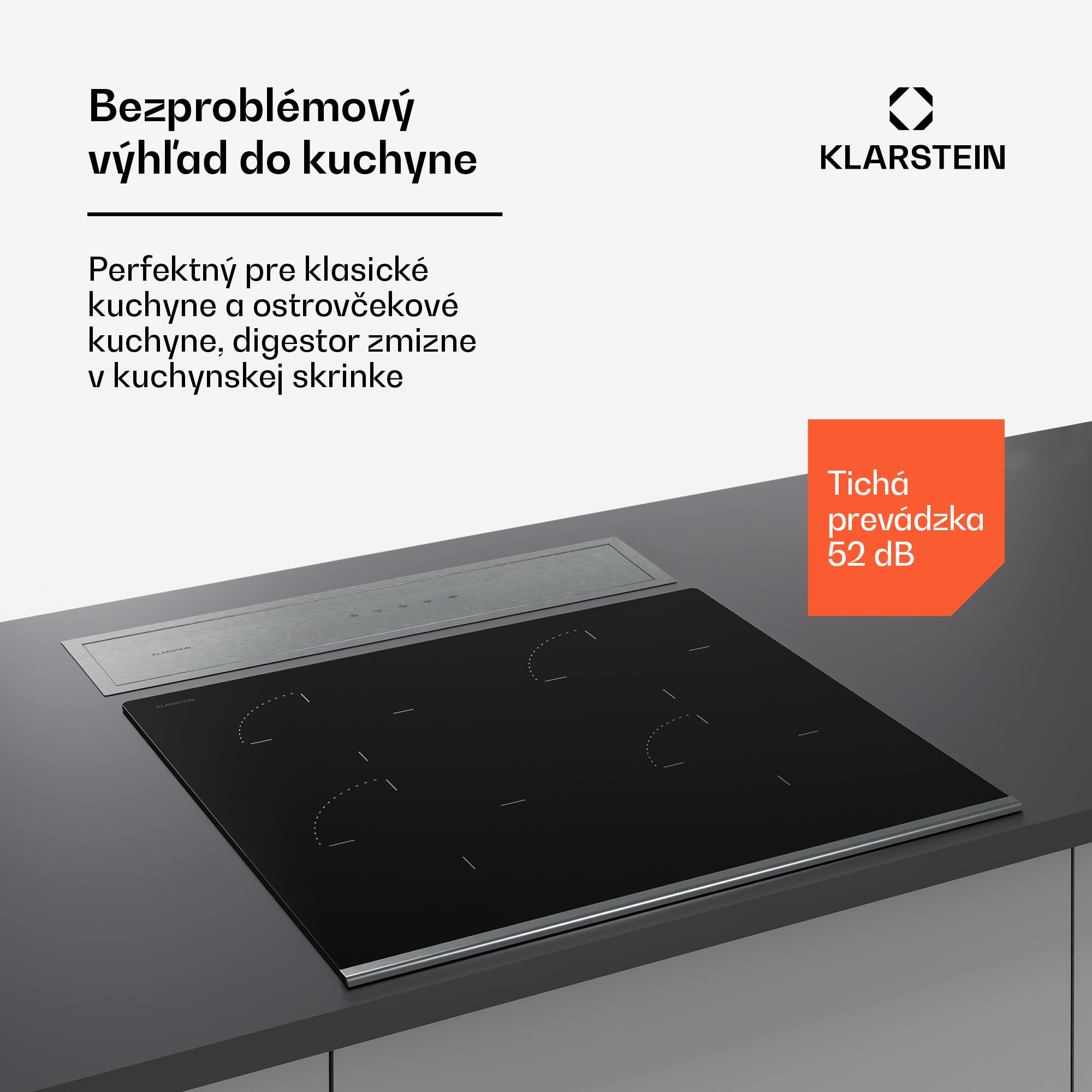 Klarstein Royal Flush Eco, digestor, 60 cm, 604 m³/h, A+ – Obrázok 4