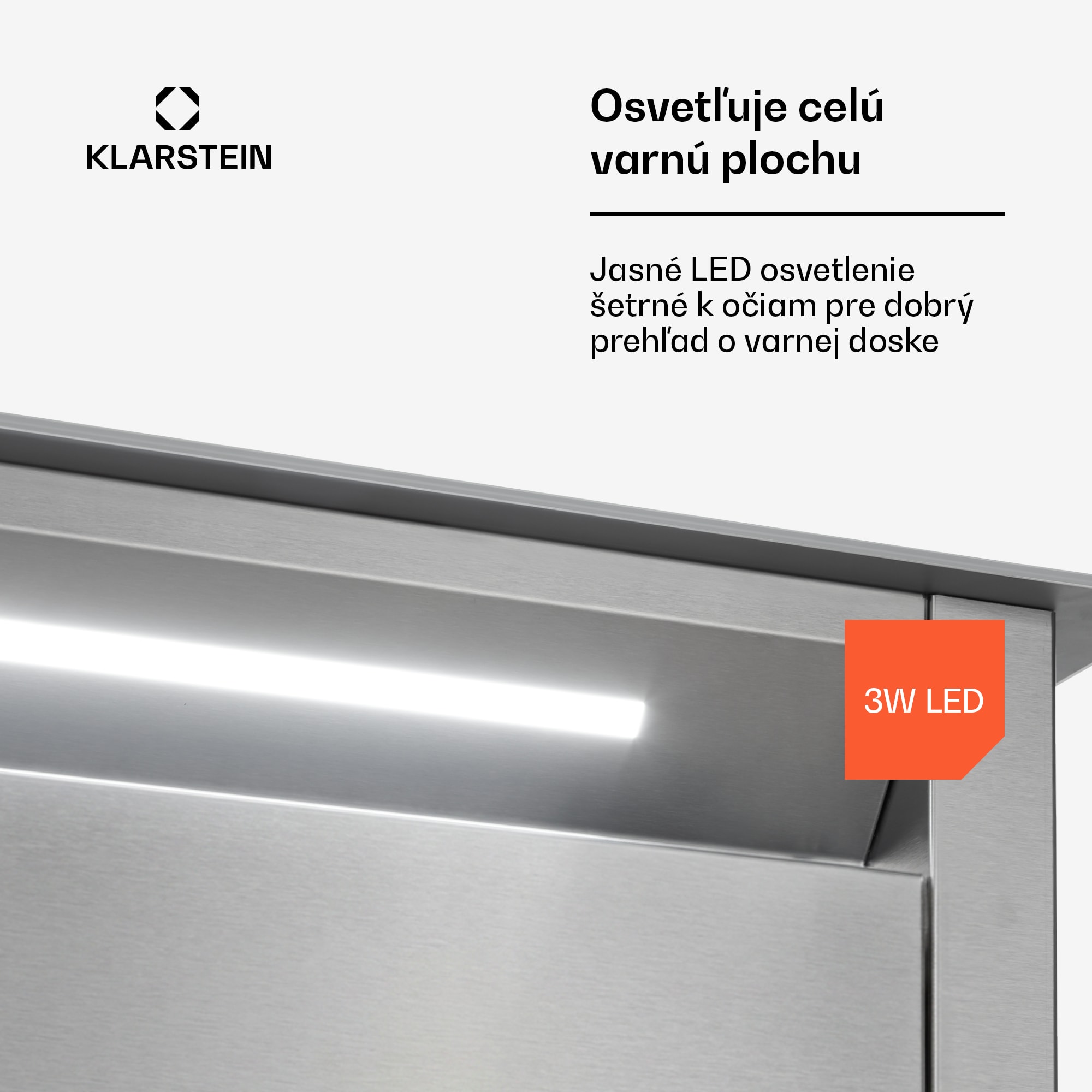 Klarstein Royal Flush Eco, digestor, 60 cm, 604 m³/h, A+ – Obrázok 5